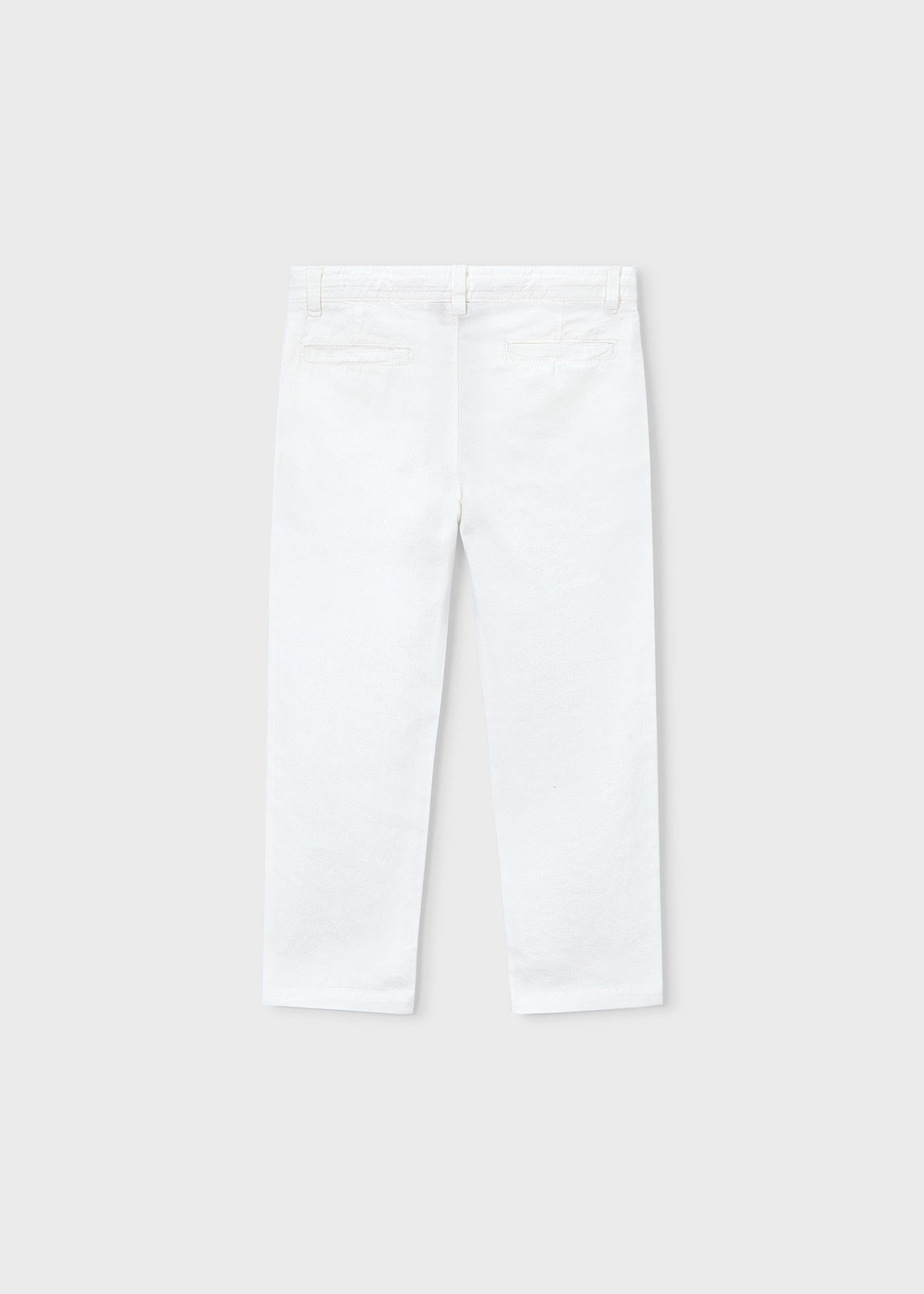 Mayoral Boys' Poplin Trousers White