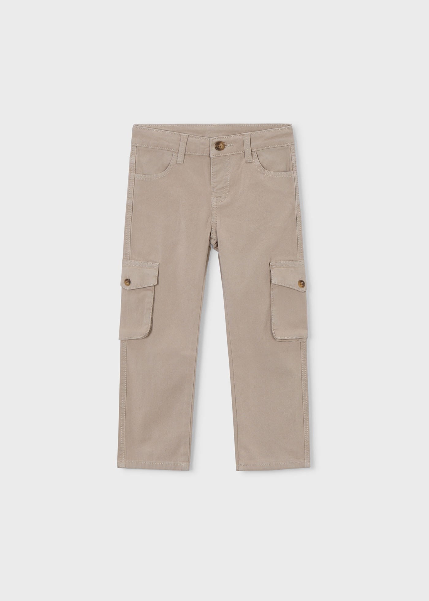 Mayoral Boys' Cargo Pants with Pockets, Beige