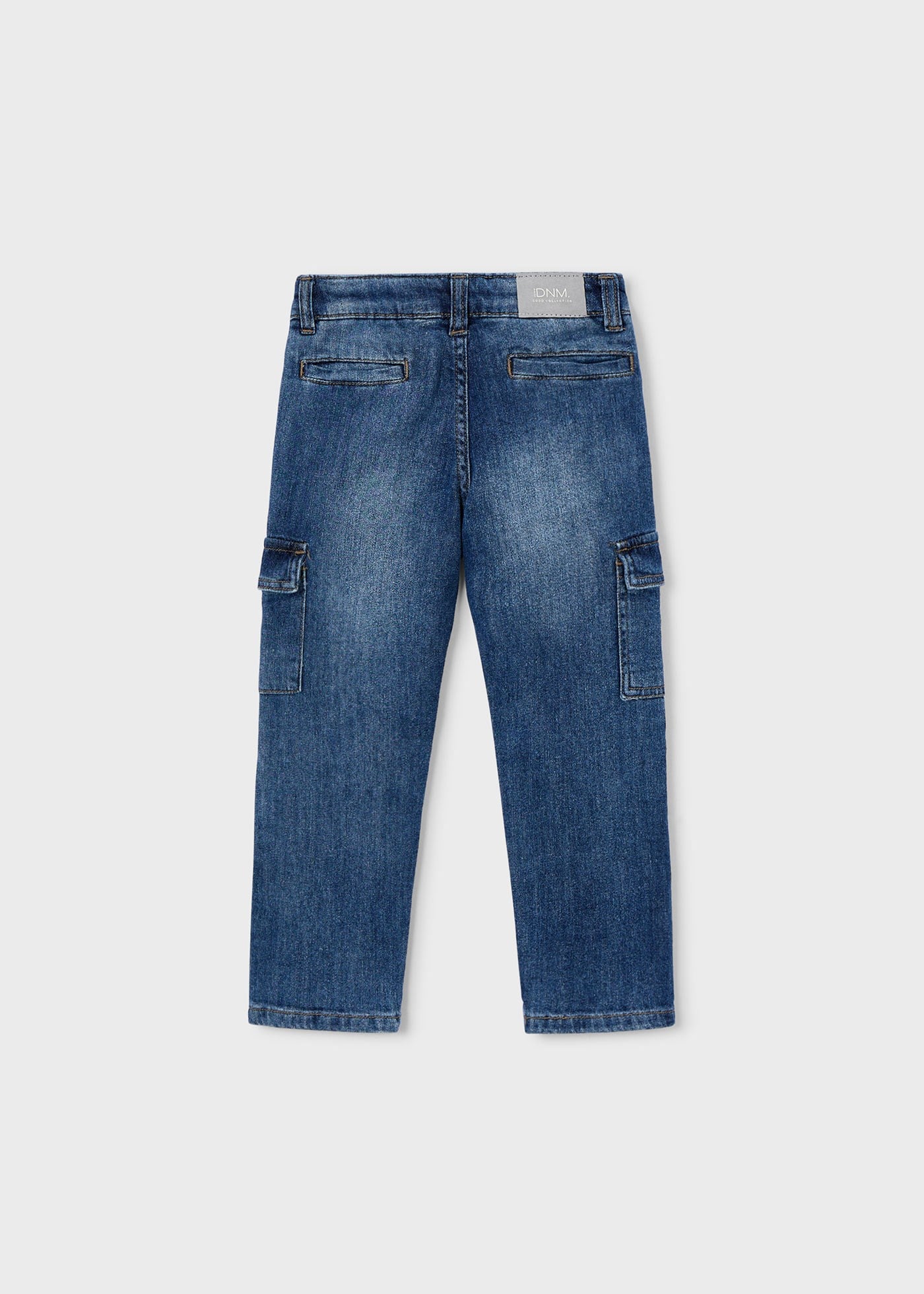 Mayoral Boys' Cargo Pocket Denim Trousers Navy Blue