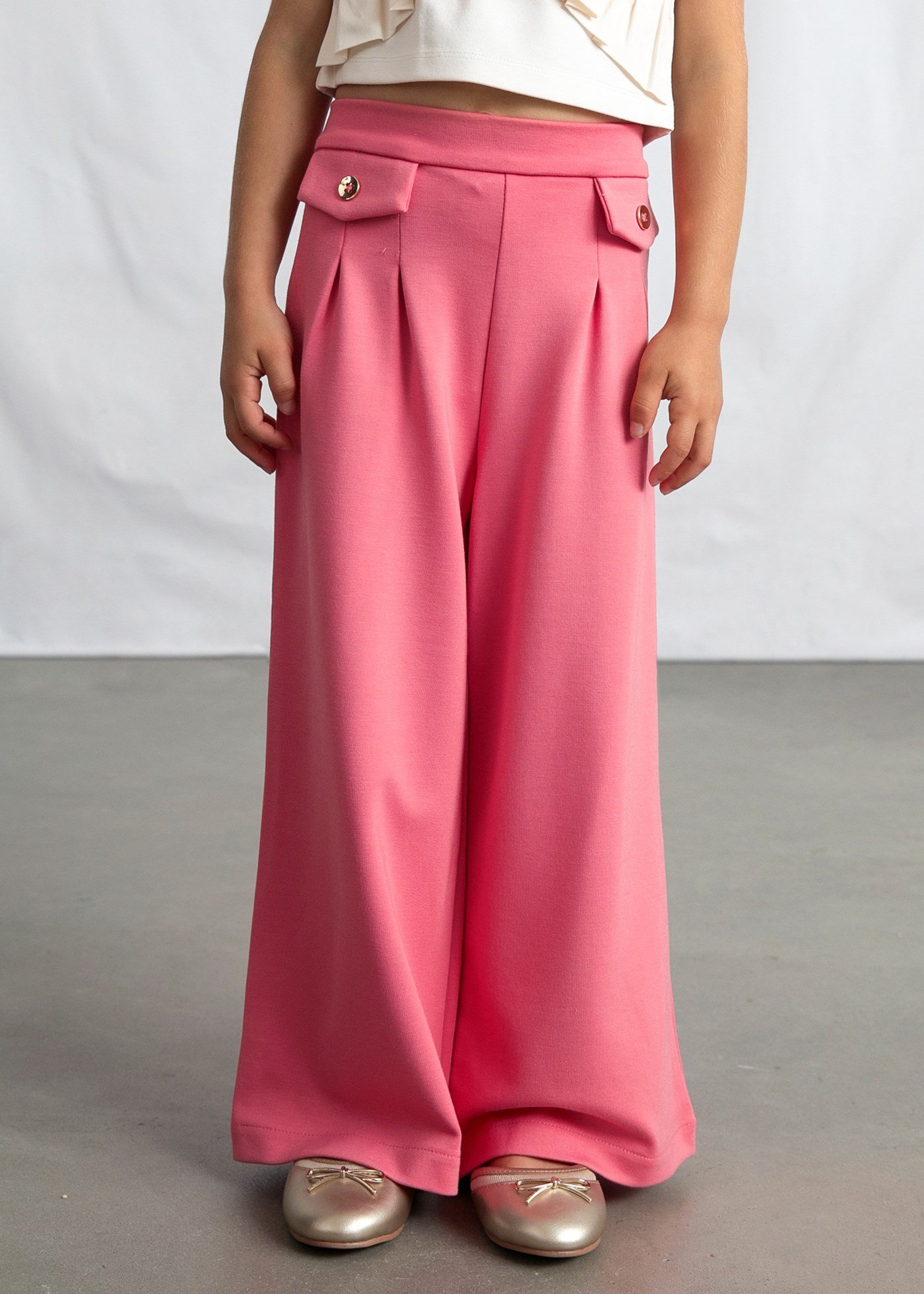 Mayoral Kız Çocuk Geniş Paça Pantolon Pembe