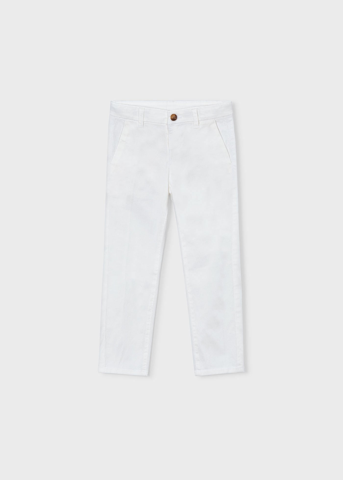 Mayoral Boys' Canvas Trousers White