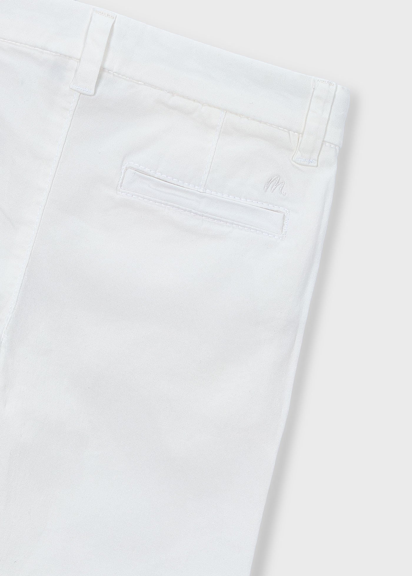 Mayoral Boys' Canvas Trousers White