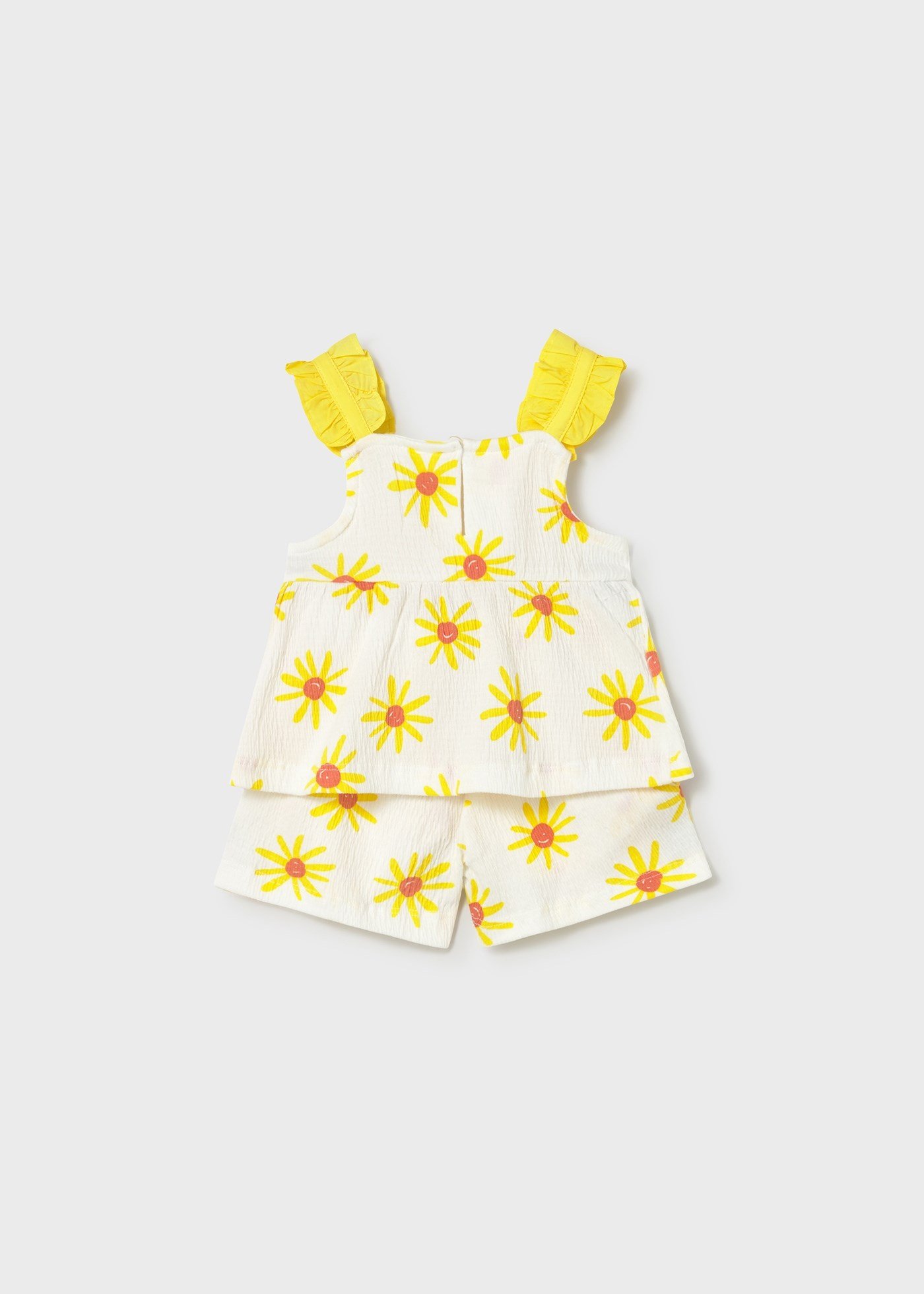 Mayoral Baby Girl Floral Shorts Set Yellow