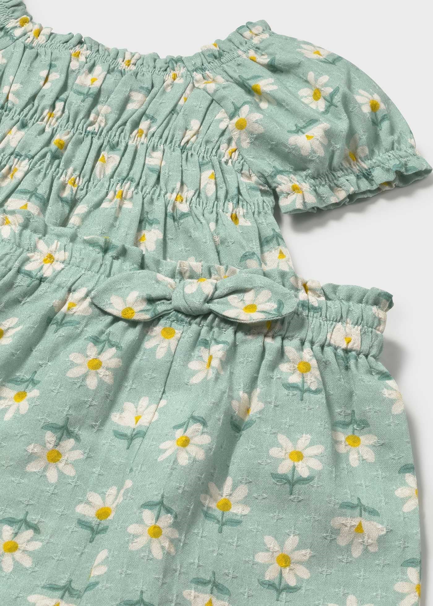 Mayoral Baby Girl Floral Pants Set Green