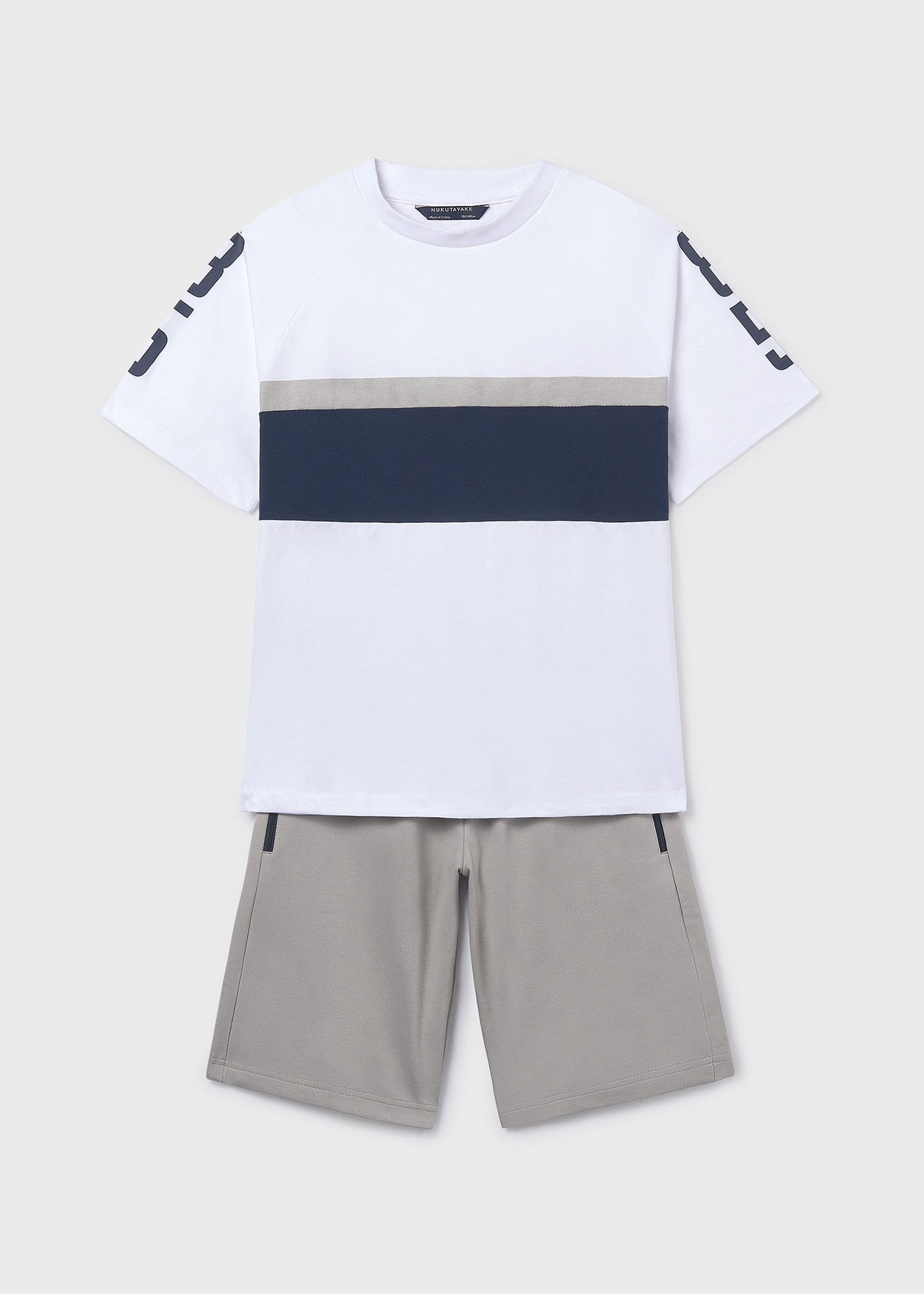 Mayoral Boys' Cotton Shorts and T-shirt Set White