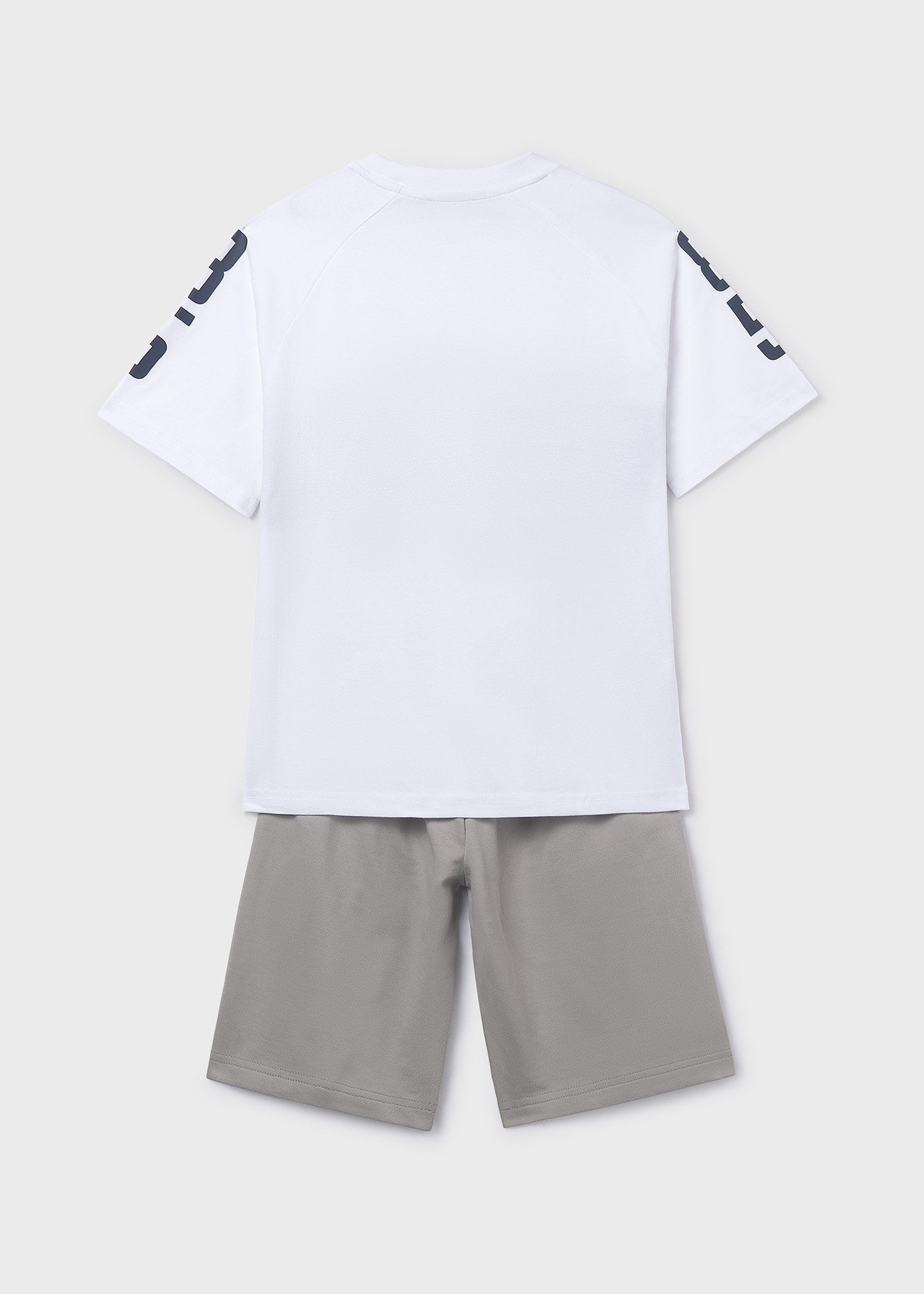 Mayoral Boys' Cotton Shorts and T-shirt Set White