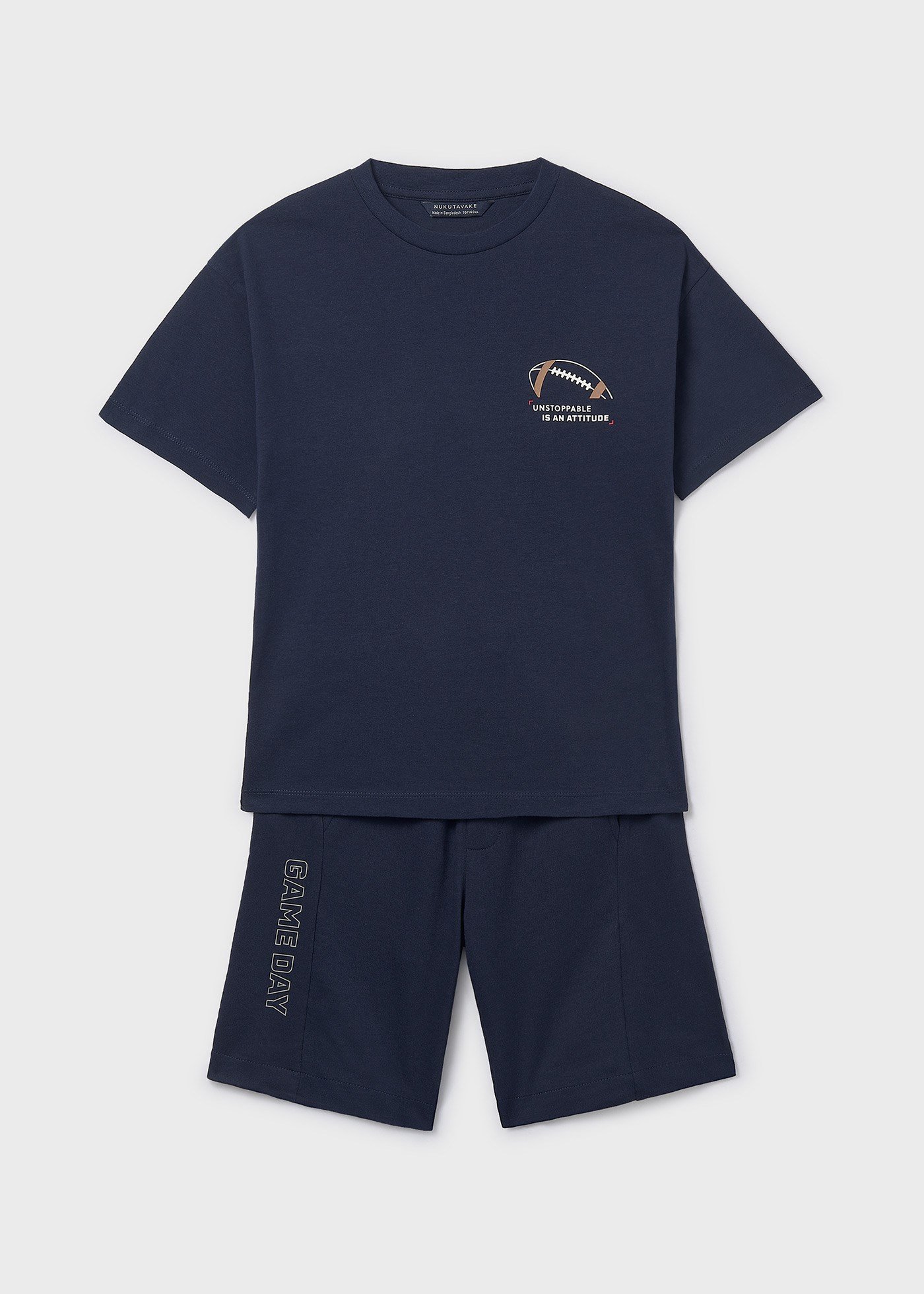 Mayoral Boys' Cotton Shorts and T-shirt Set, Navy Blue