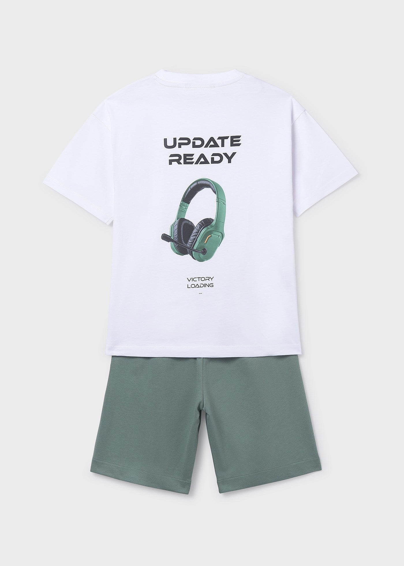 Mayoral Erkek Çocuk Penye Şort Tshirt Takım Yeşil