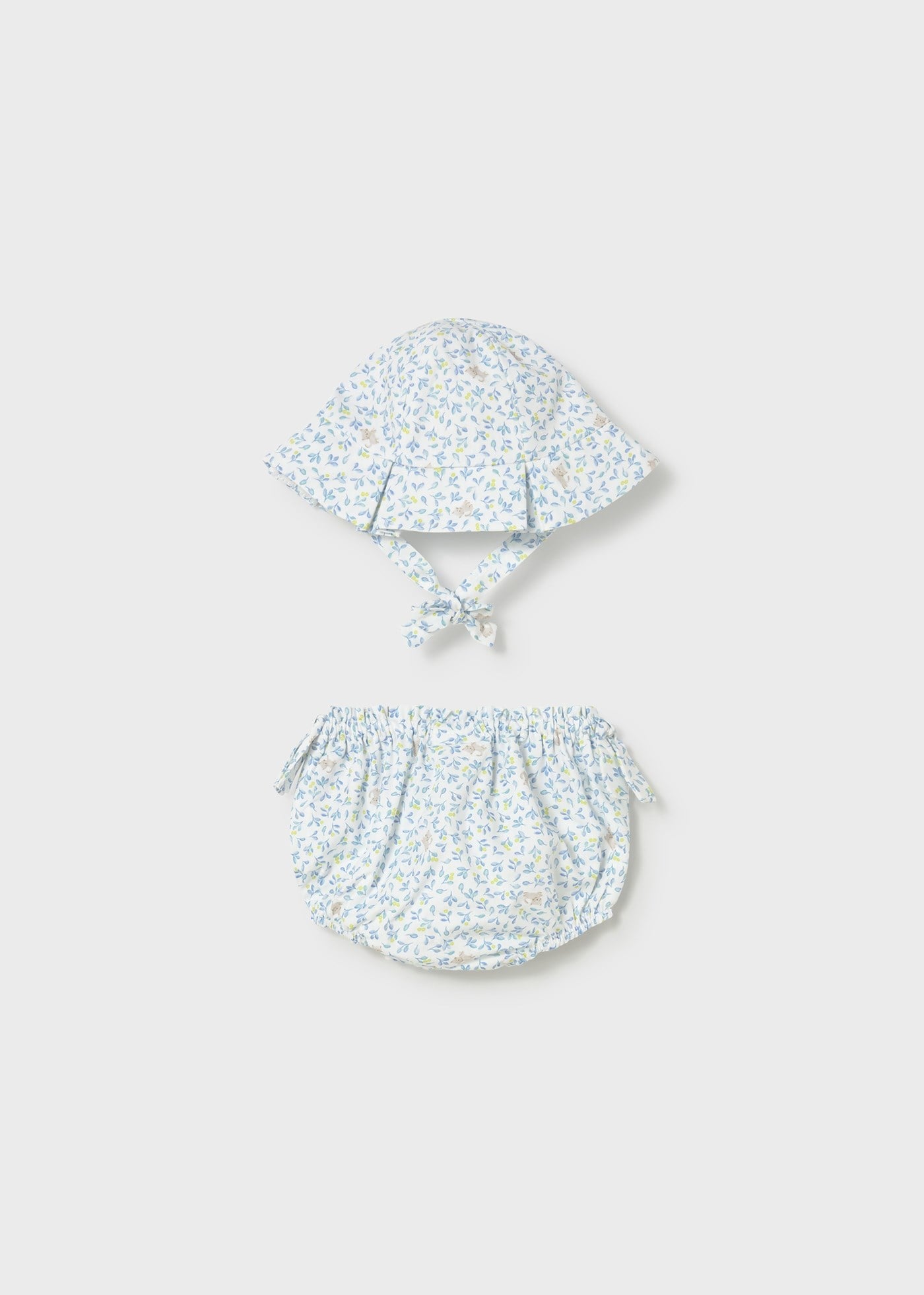 Mayoral Newborn Baby Girl Hat and Outfit Set White