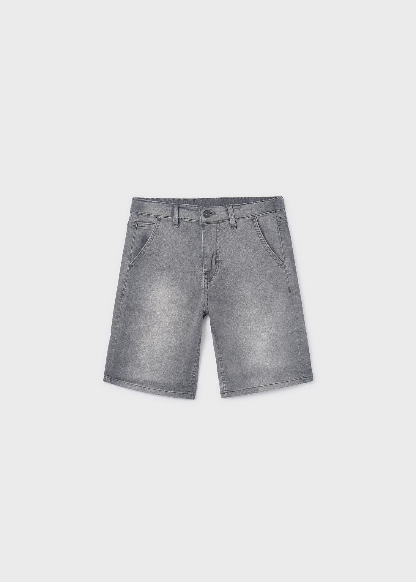 Mayoral Boys' Denim Shorts Grey