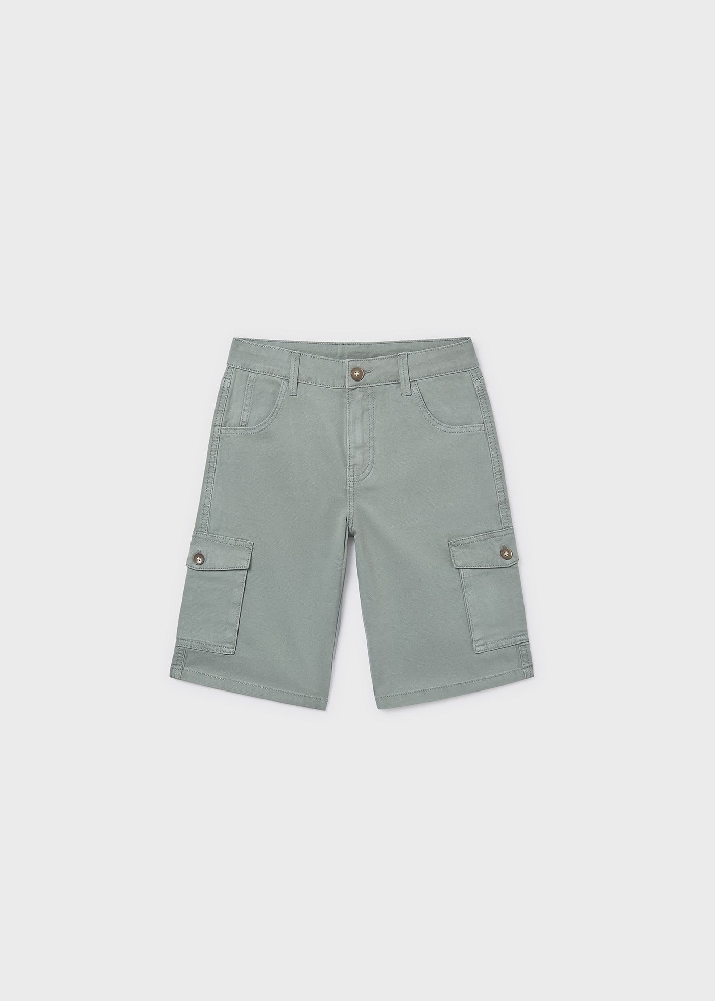 Mayoral Boys' Cargo Shorts with Pockets, Green