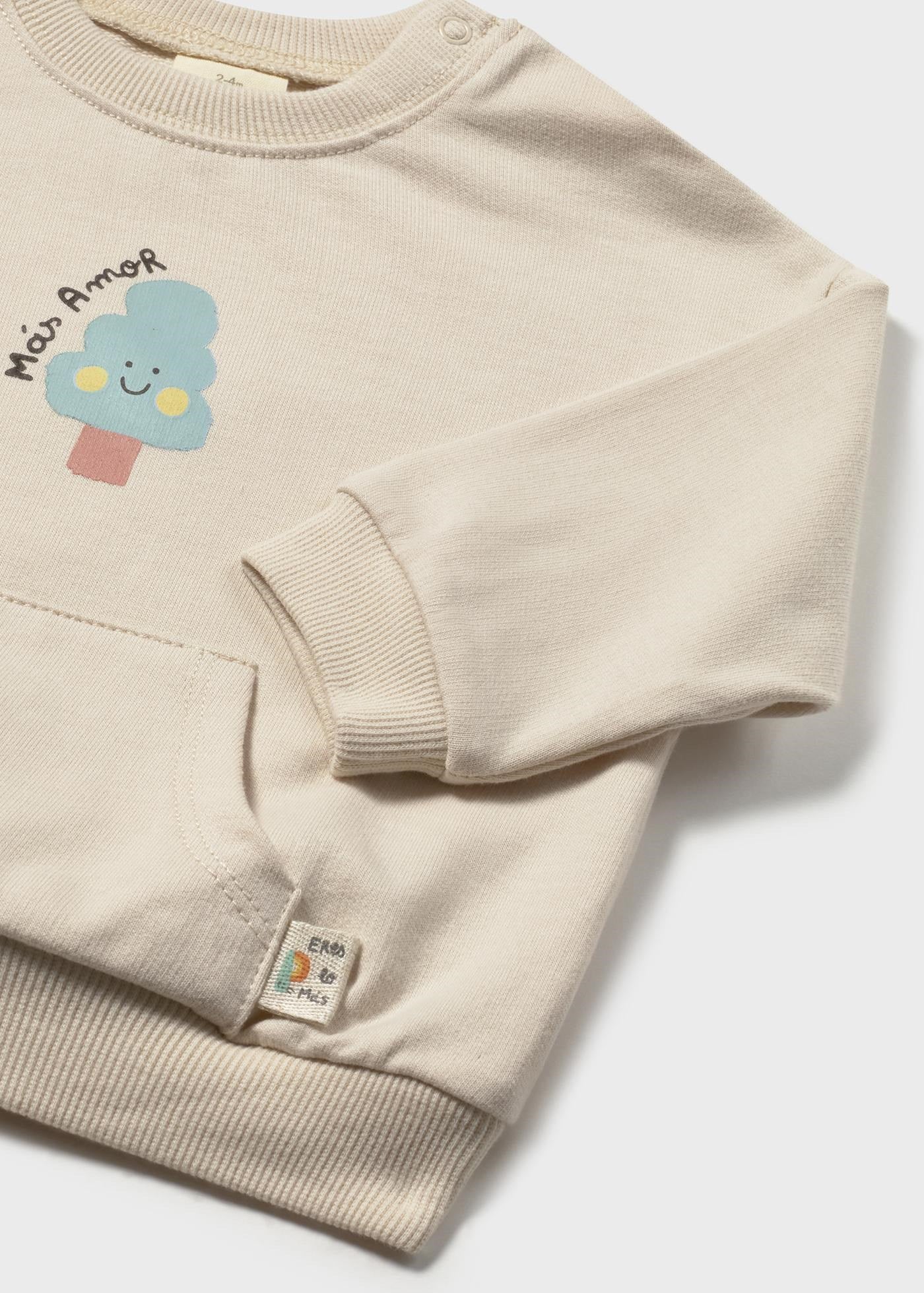 Mayoral Newborn Baby Sweatshirt Beige