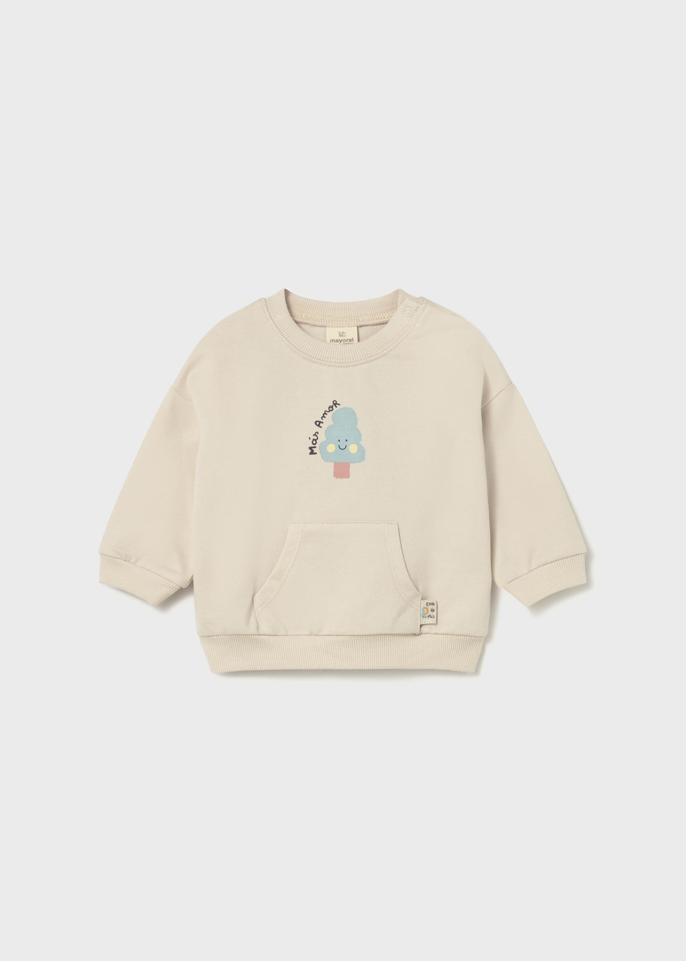 Mayoral Newborn Baby Sweatshirt Beige