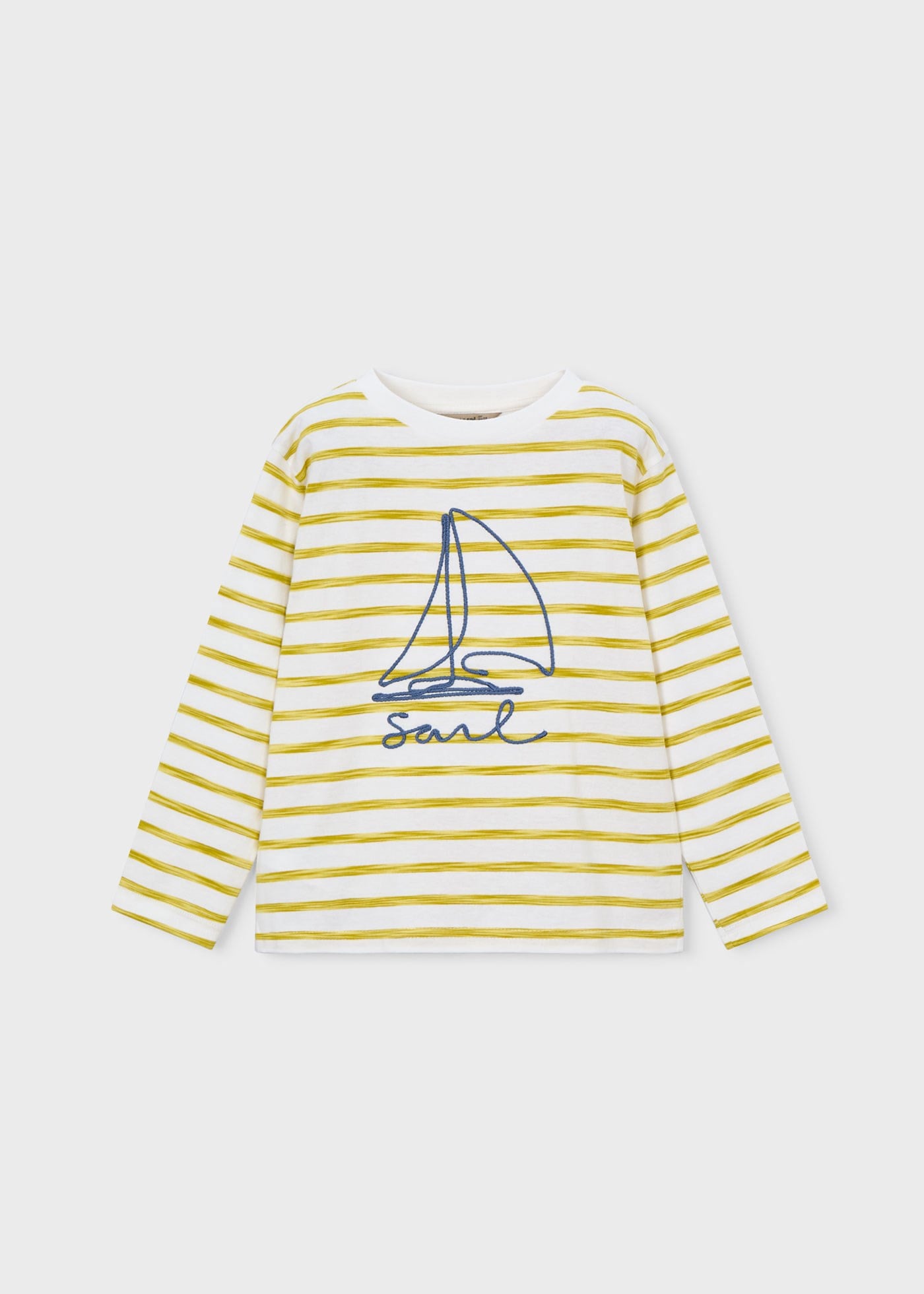 Mayoral Boys' Striped Sweatshirt Yellow