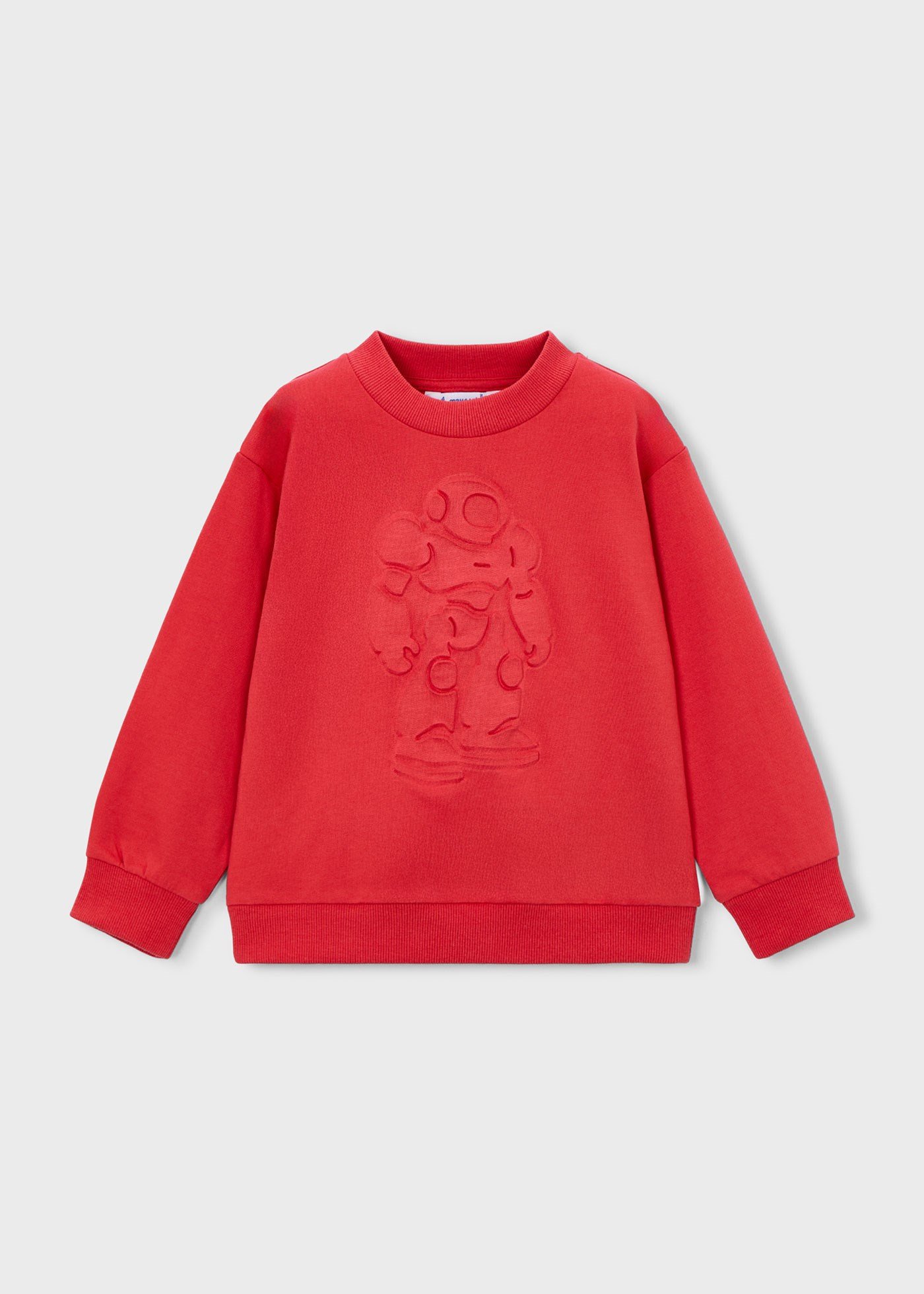 Mayoral Boys' Two-Thread Sweatshirt Red
