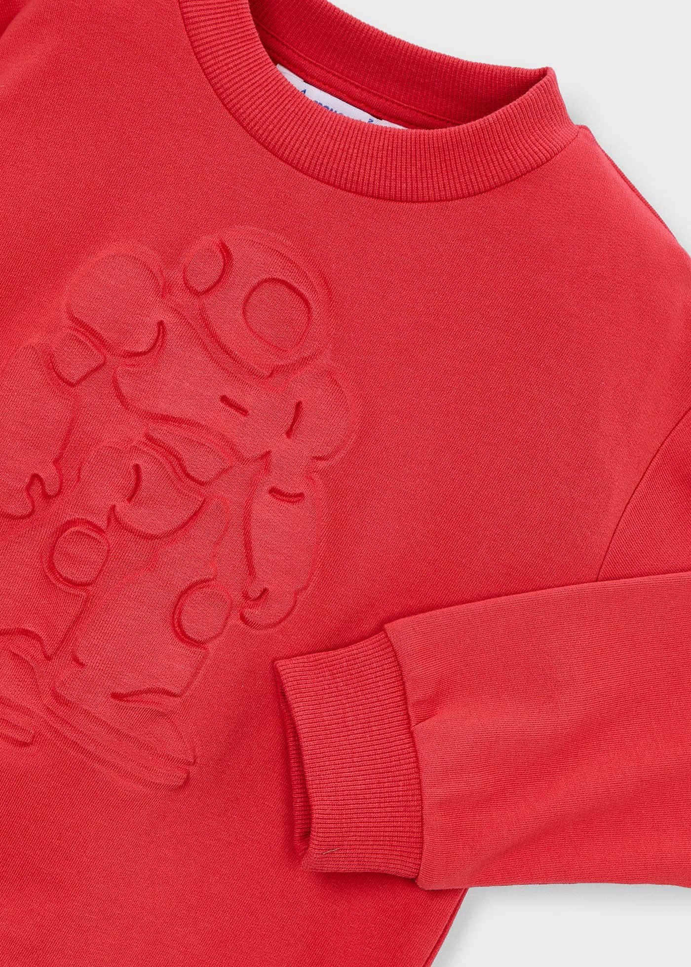 Mayoral Boys' Two-Thread Sweatshirt Red