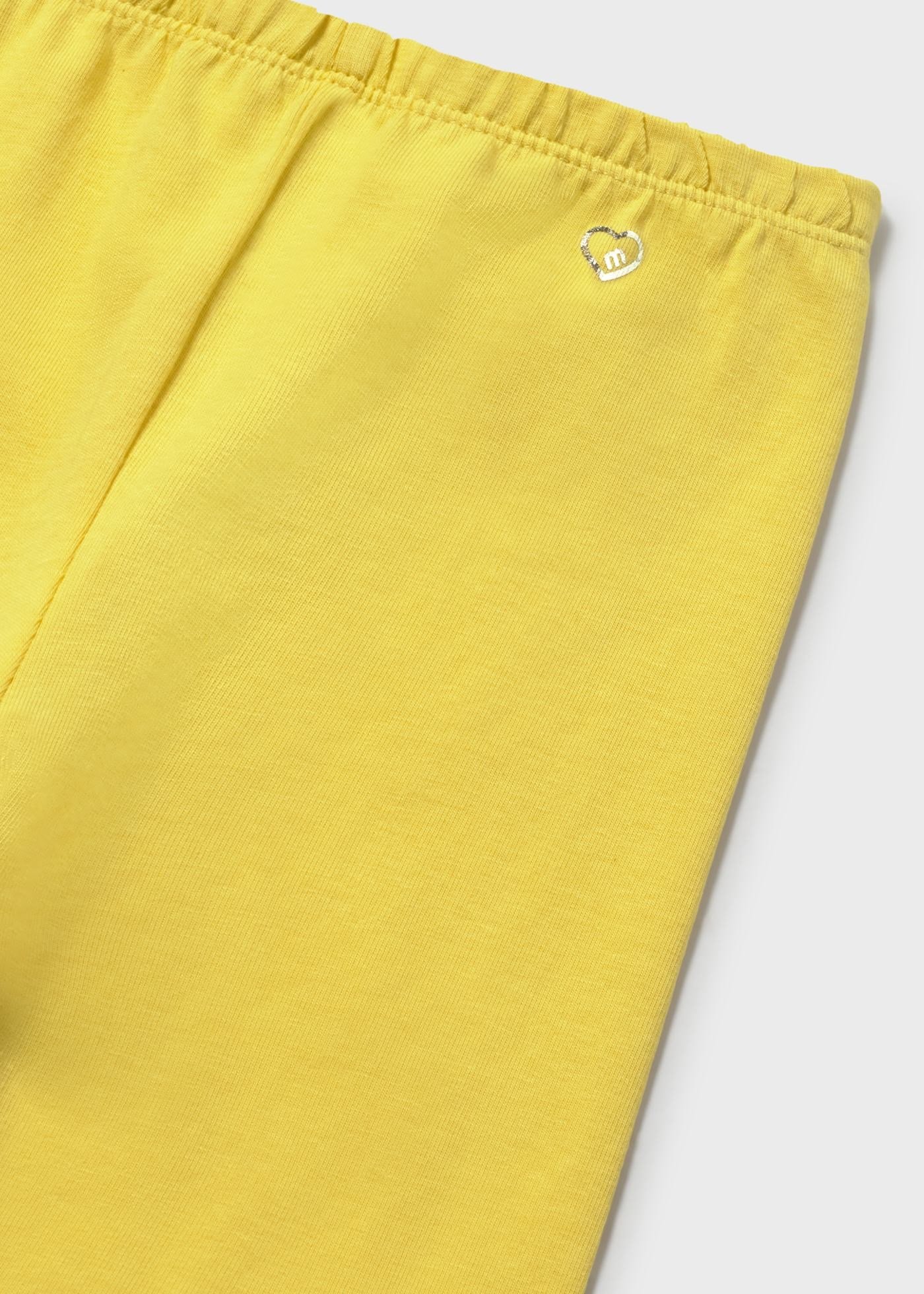 Mayoral Baby Girl Short Leggings Yellow