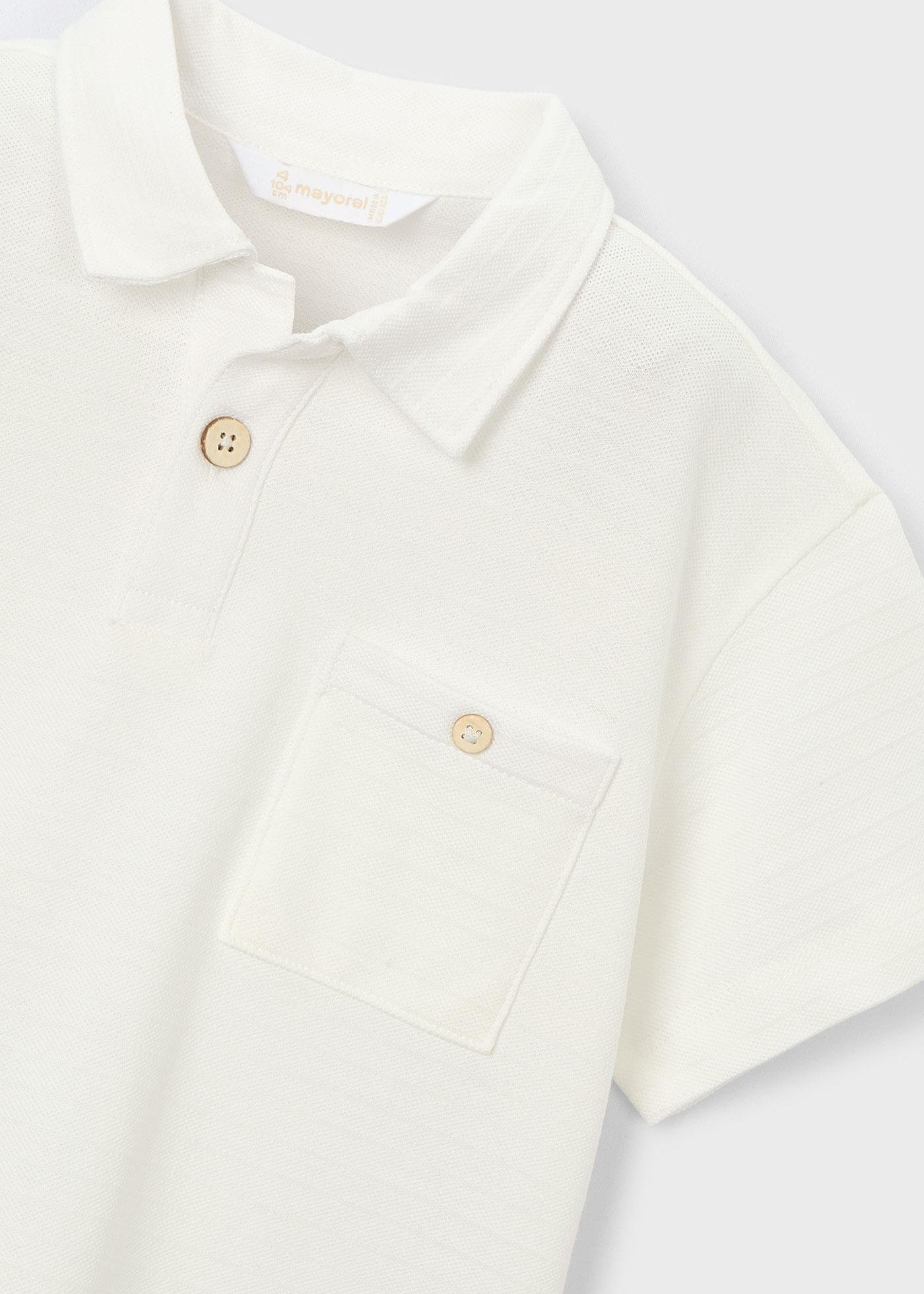 Mayoral Erkek Çocuk Yakalı Tshirt Krem