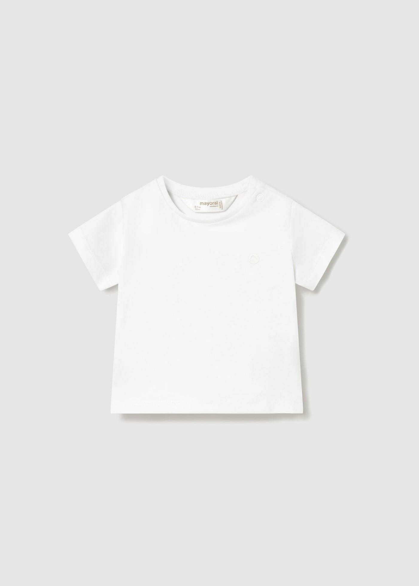 Mayoral Newborn Baby Boy Better Cotton T-shirt White