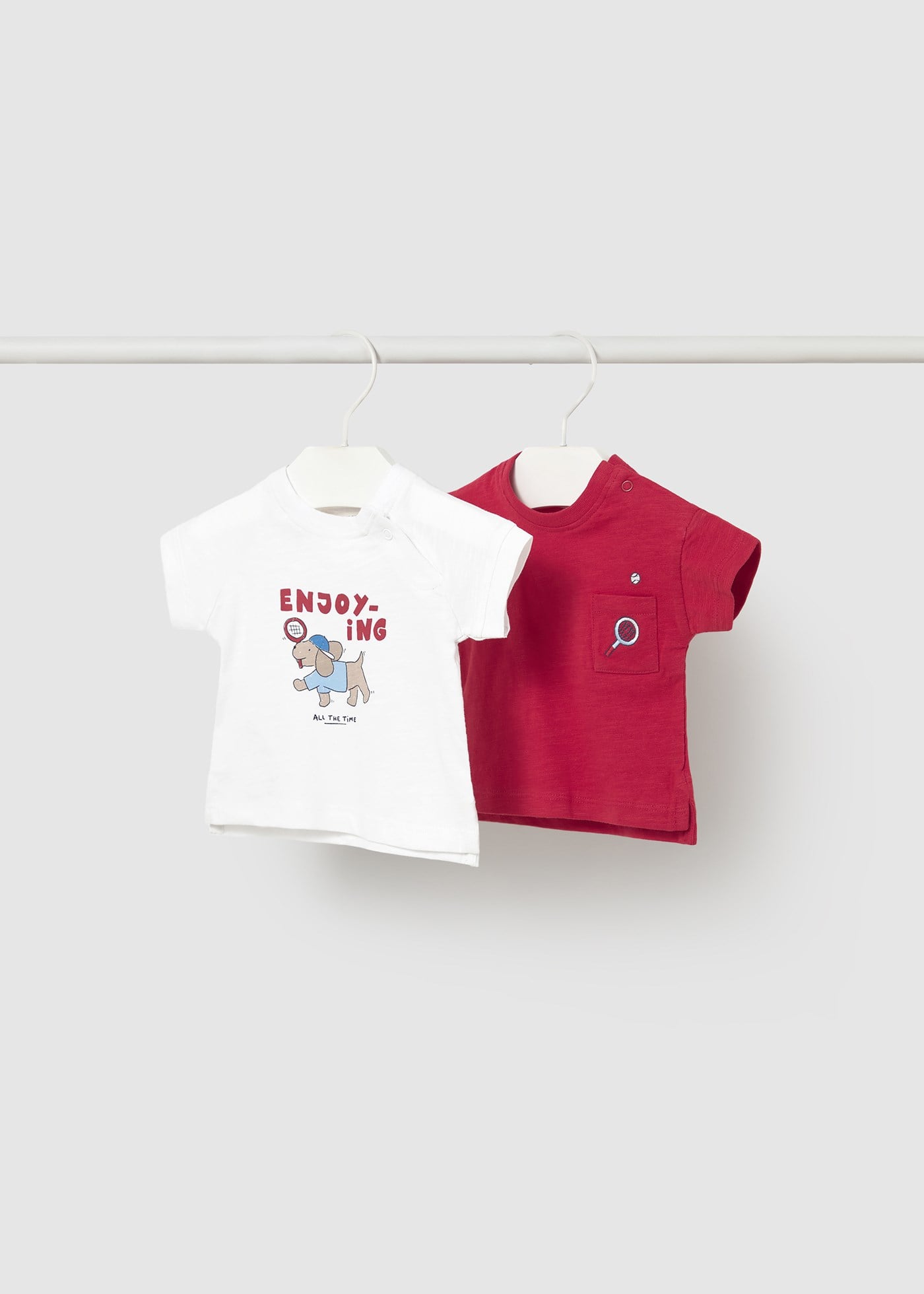 Mayoral Newborn Baby Boy T-shirt Set Red