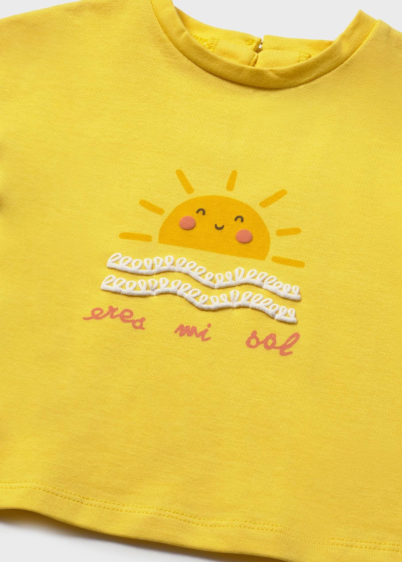 Mayoral Baby Girl Print T-shirt Yellow