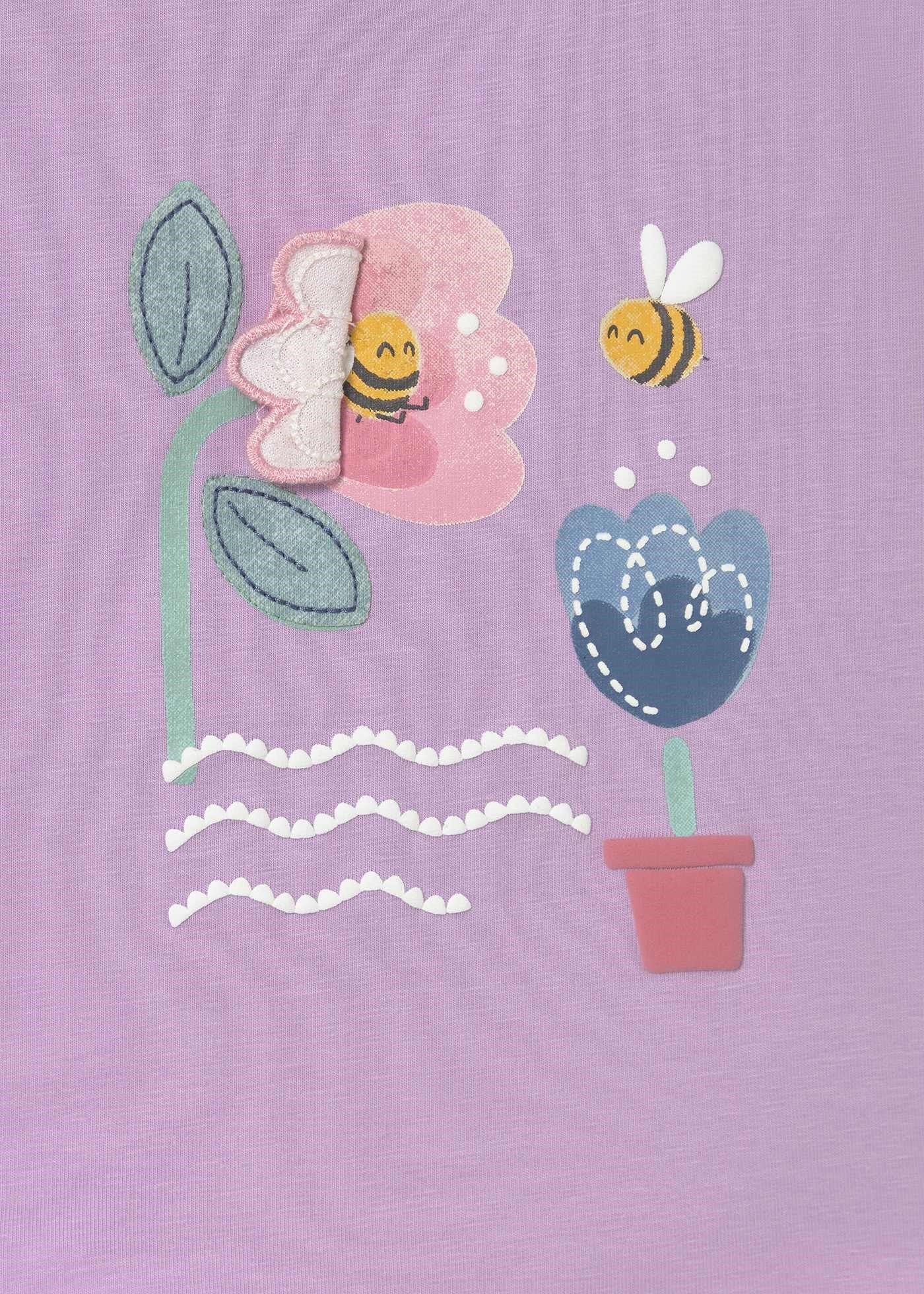 Mayoral Baby Girl Print T-shirt Purple