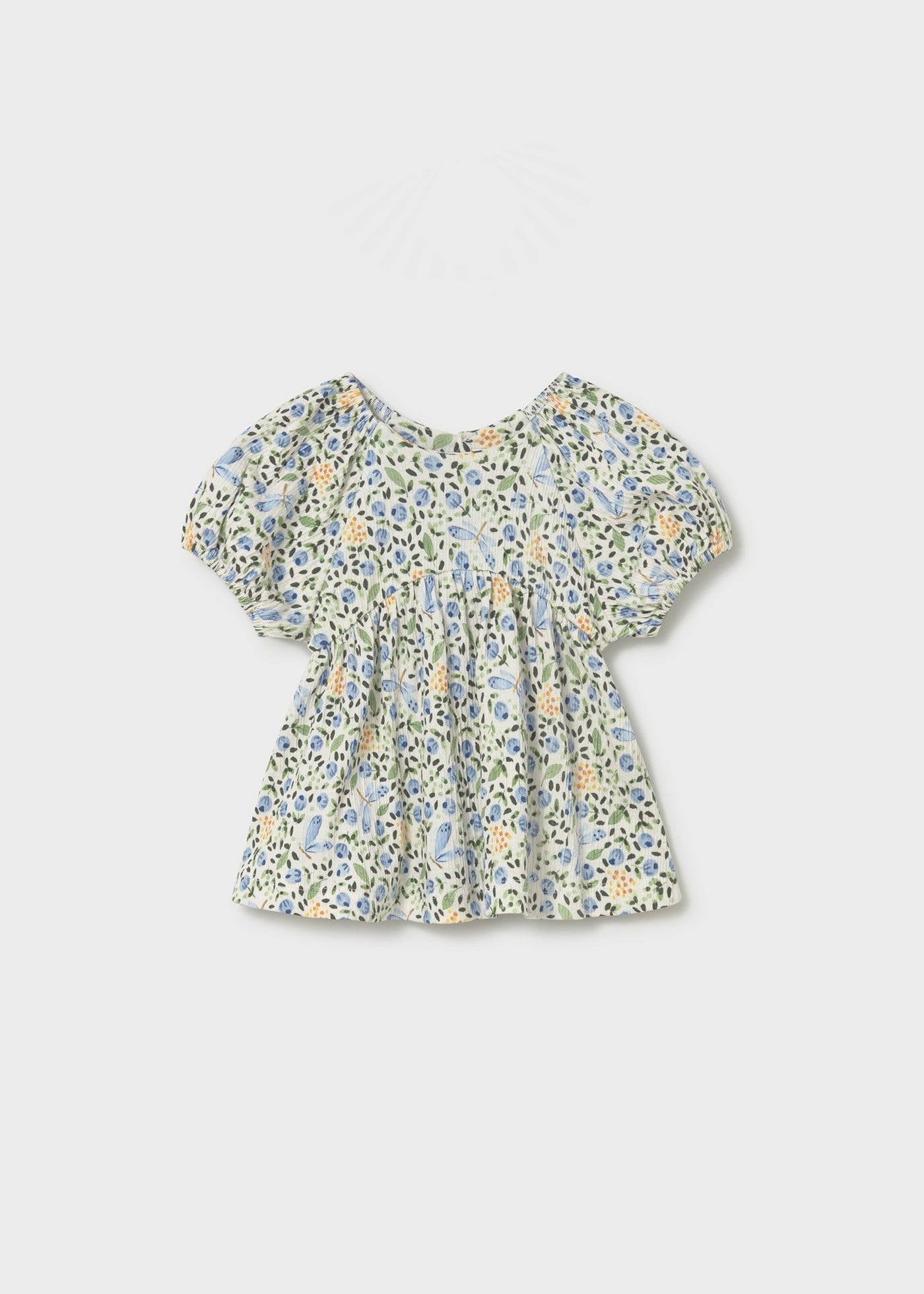 Mayoral Baby Girl Floral Blouse Green