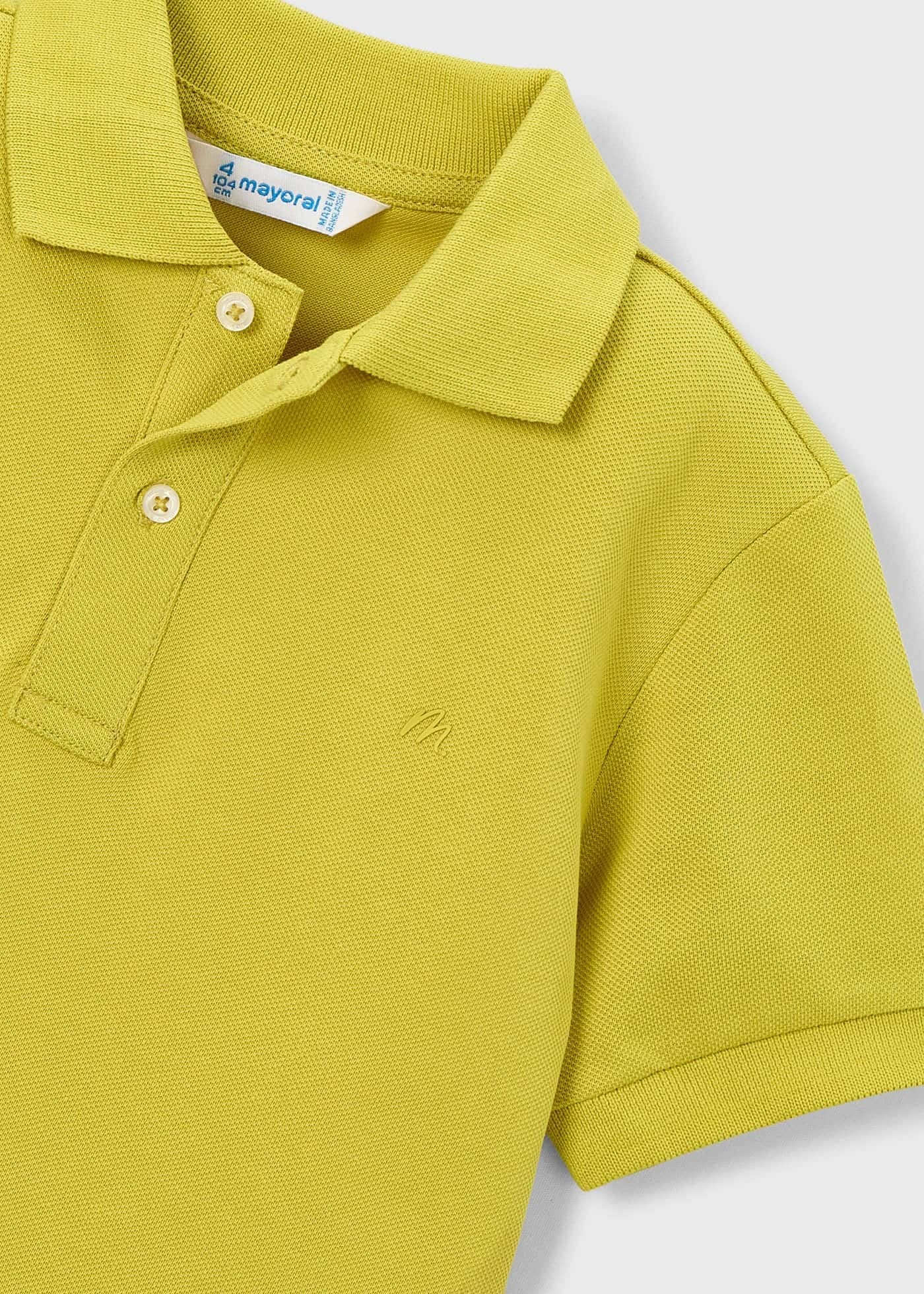 Mayoral Boys' Collar T-Shirt Yellow