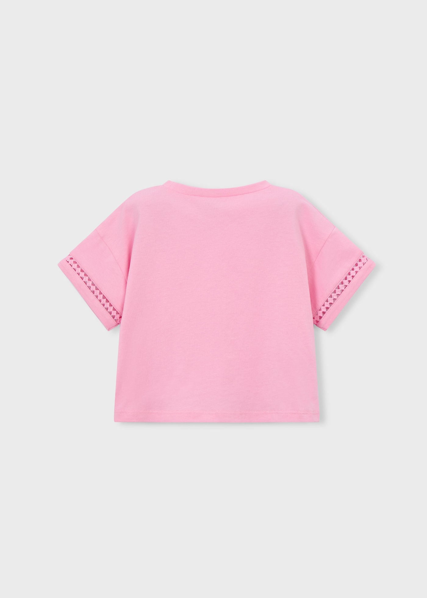 Mayoral Kız Çocuk Önden Bağlamalı Tshirt Pembe