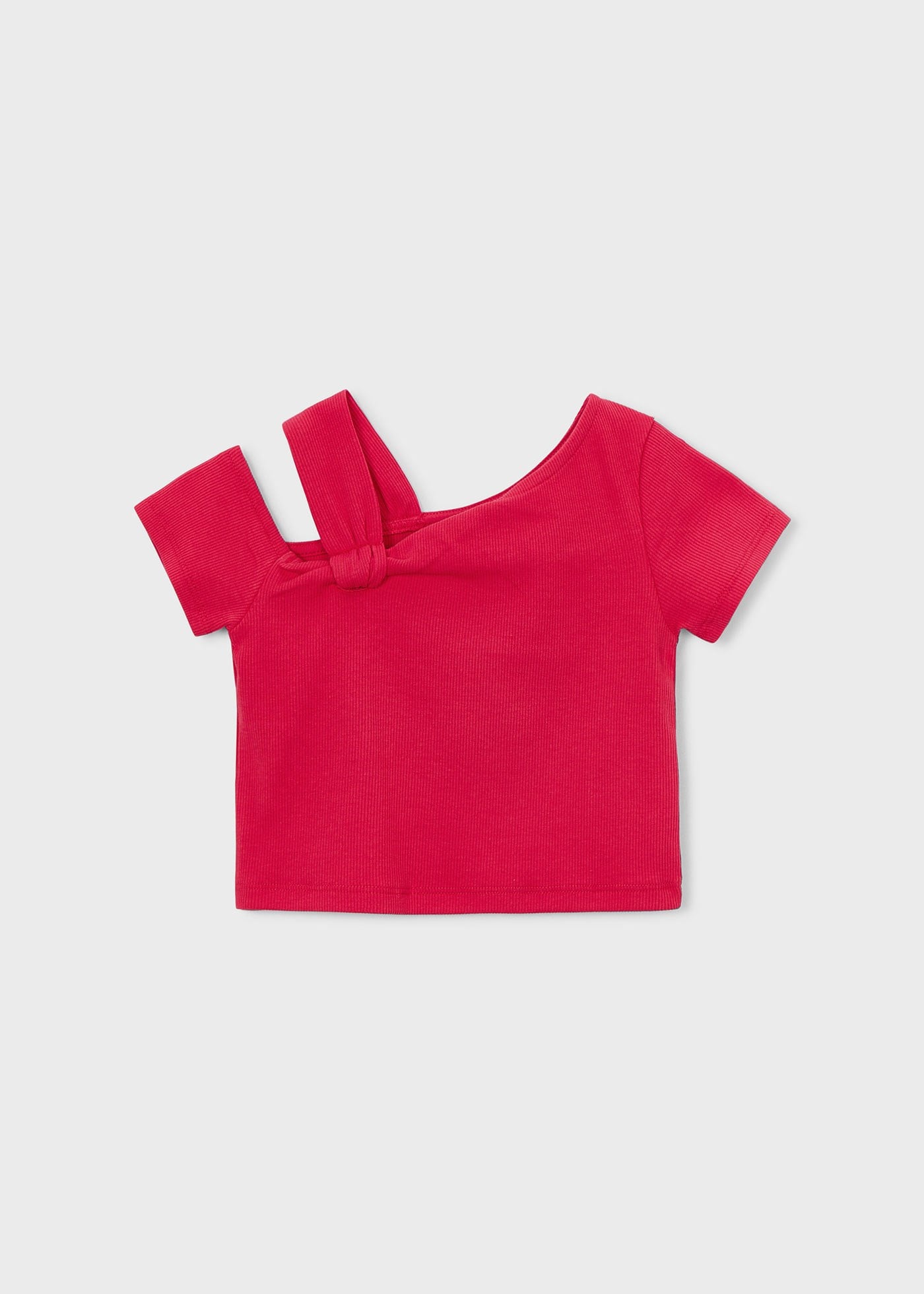 Mayoral Kız Çocuk Omuz Detaylı Tshirt Kırmızı