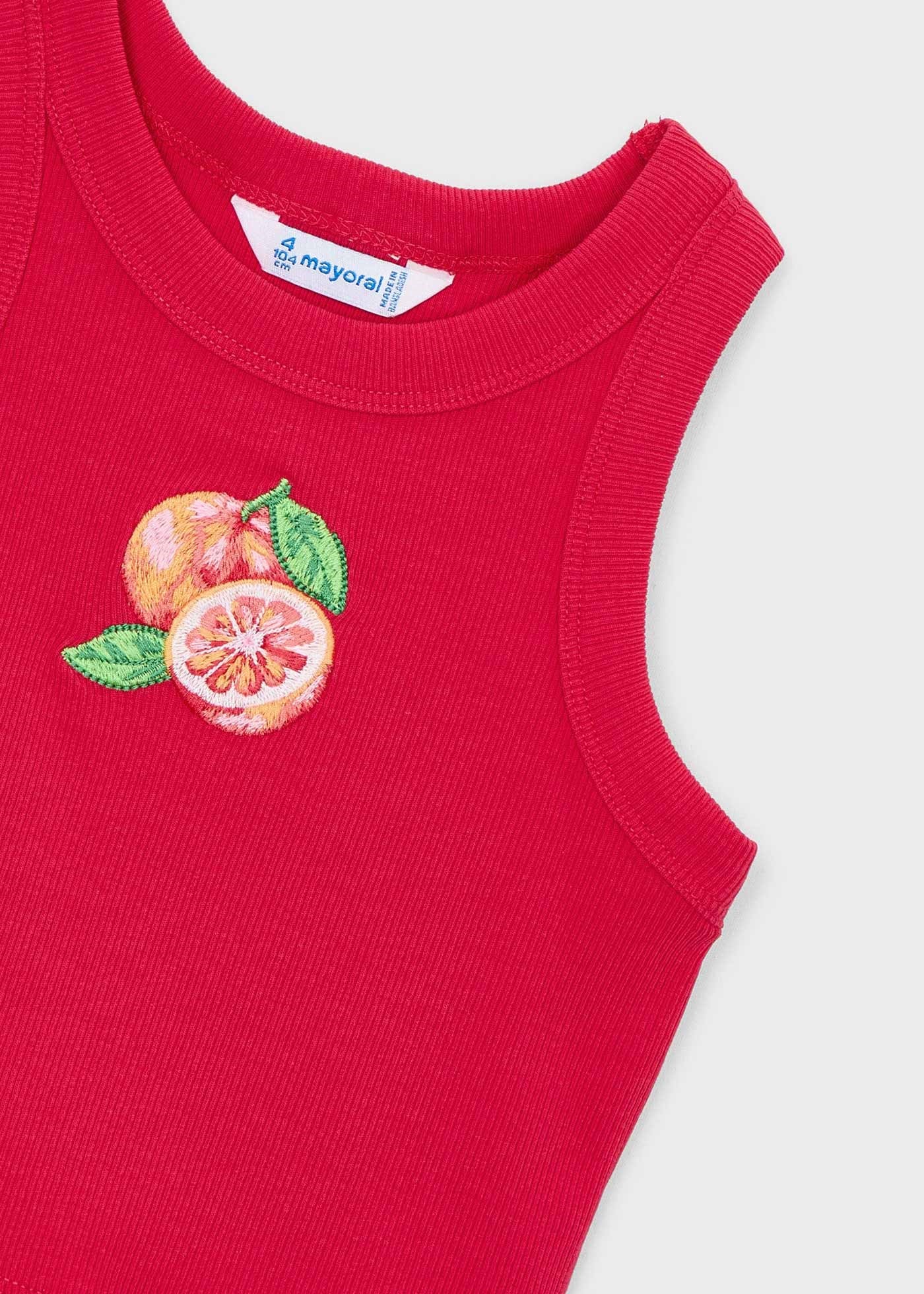 Mayoral Kız Çocuk Askılı Tshirt Kırmızı
