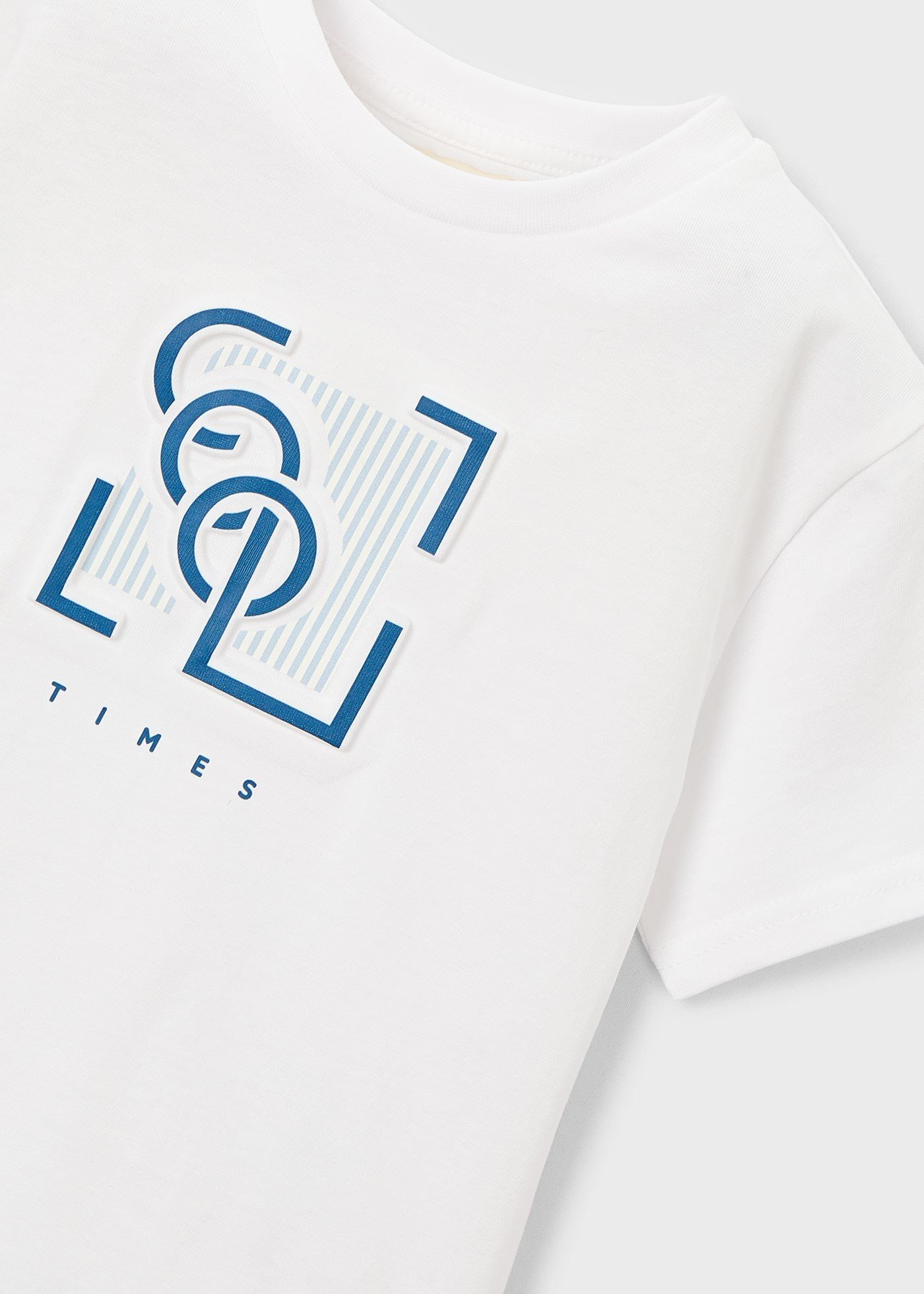 Mayoral Boys' Printed T-shirt White