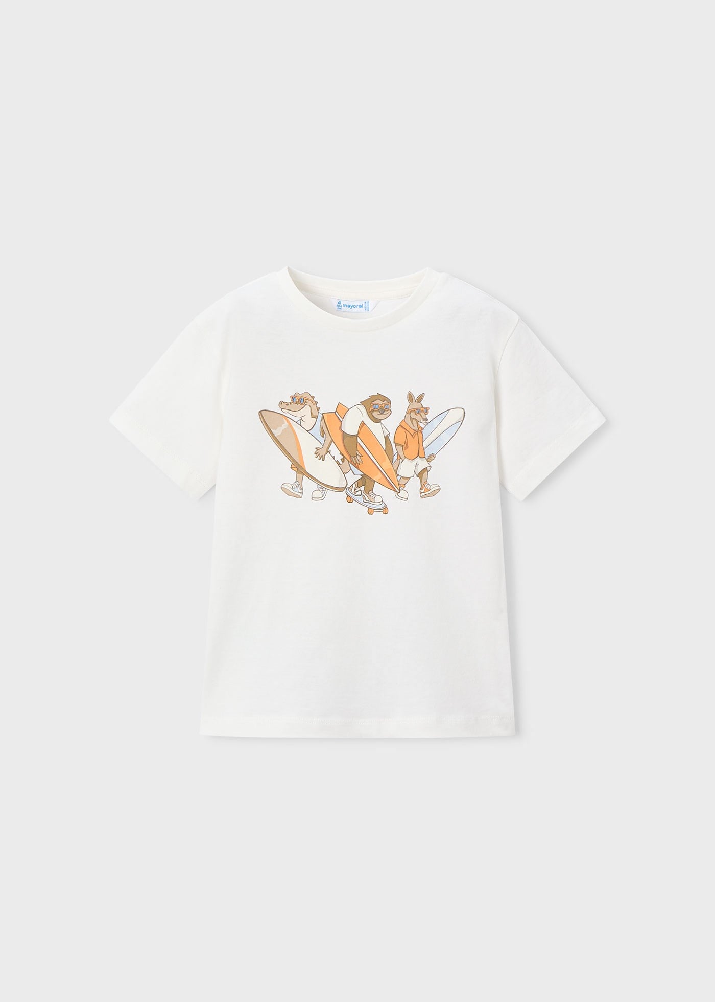 Mayoral Boys' Two-Piece T-Shirt Set Orange