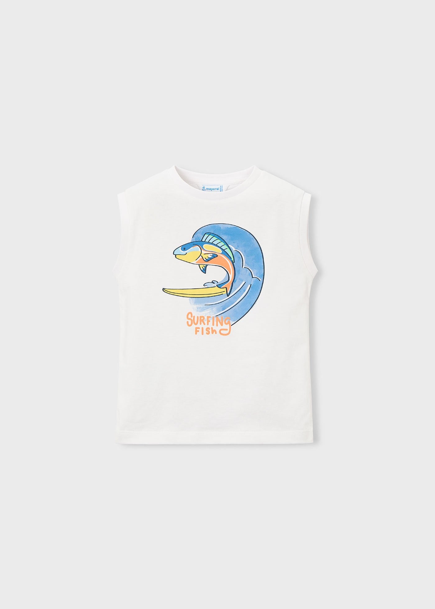 Mayoral Erkek Çocuk Askılı Tshirt Beyaz
