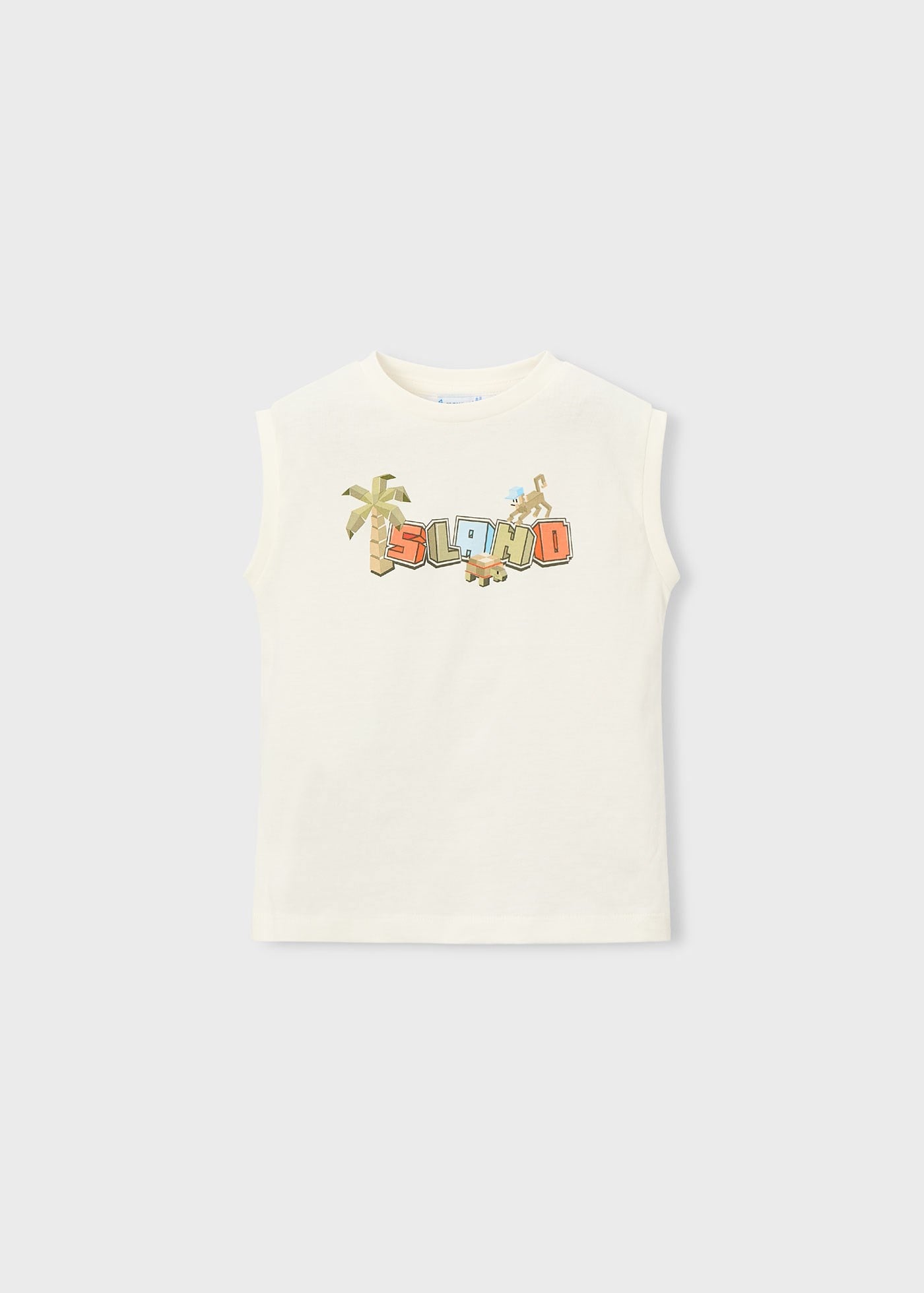 Mayoral Erkek Çocuk Askılı Tshirt Krem