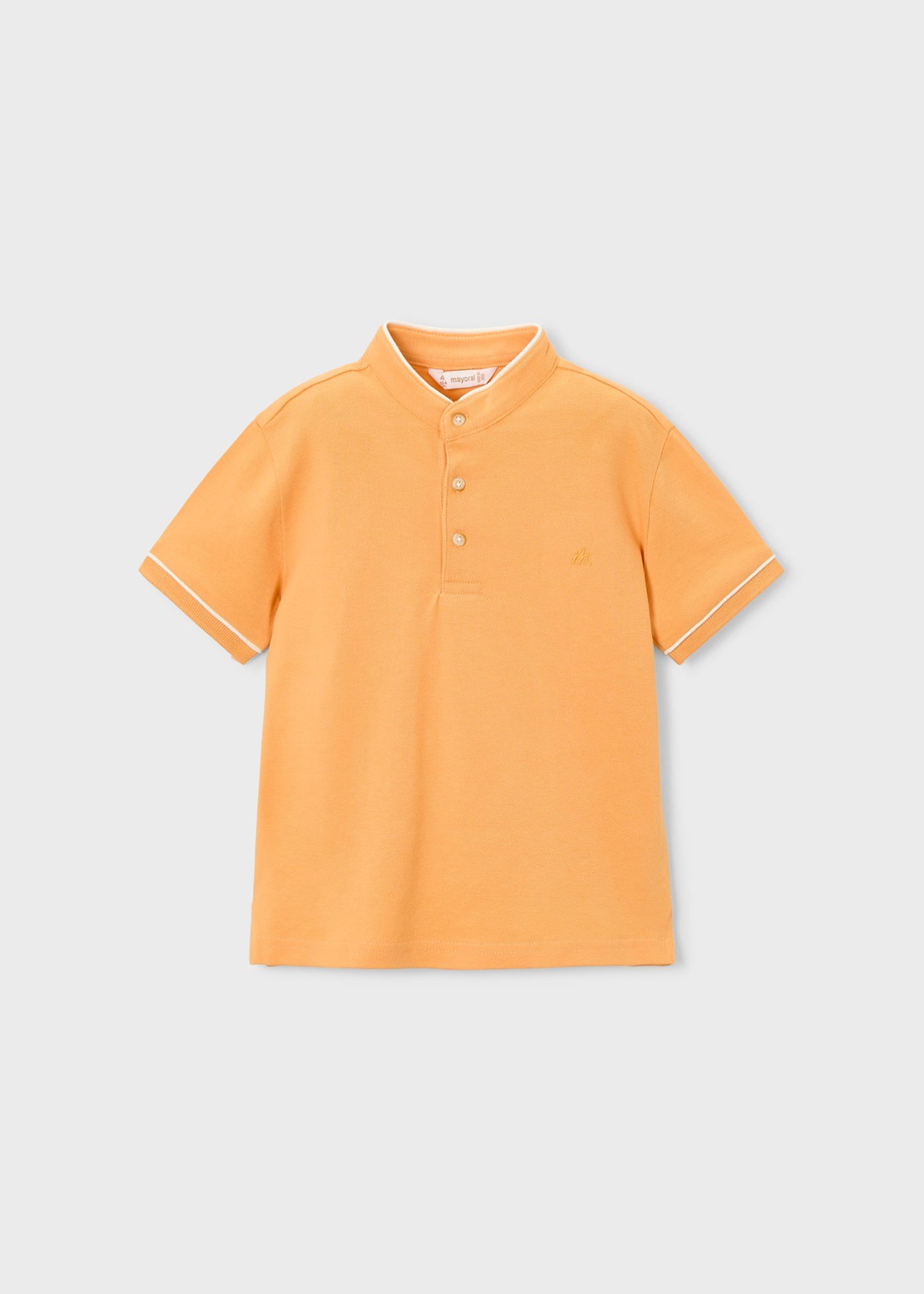 Mayoral Boys' Collared T-Shirt Orange