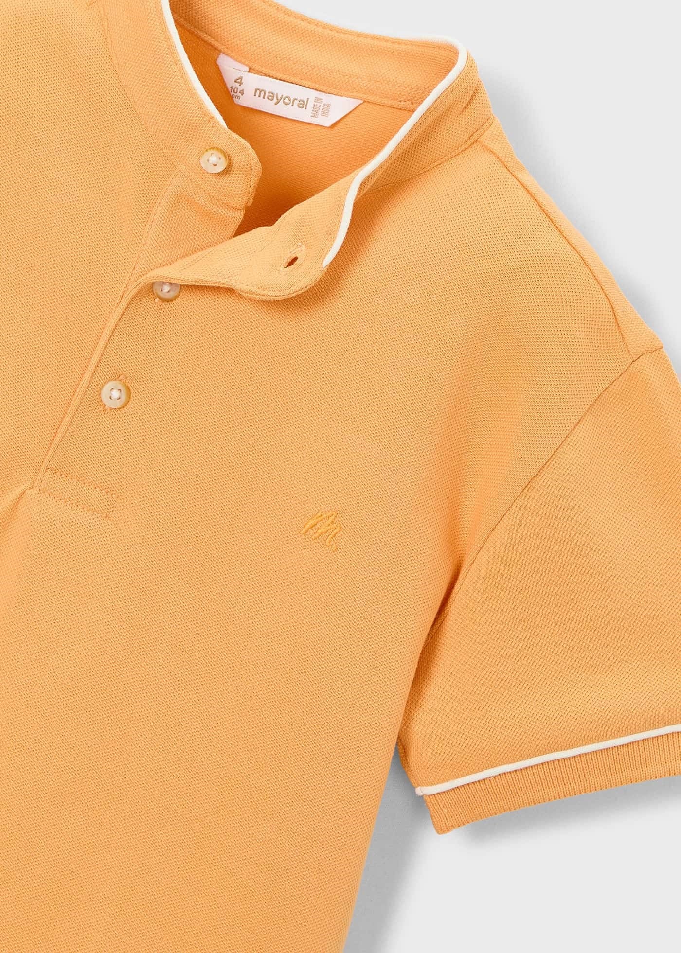 Mayoral Boys' Collared T-Shirt Orange