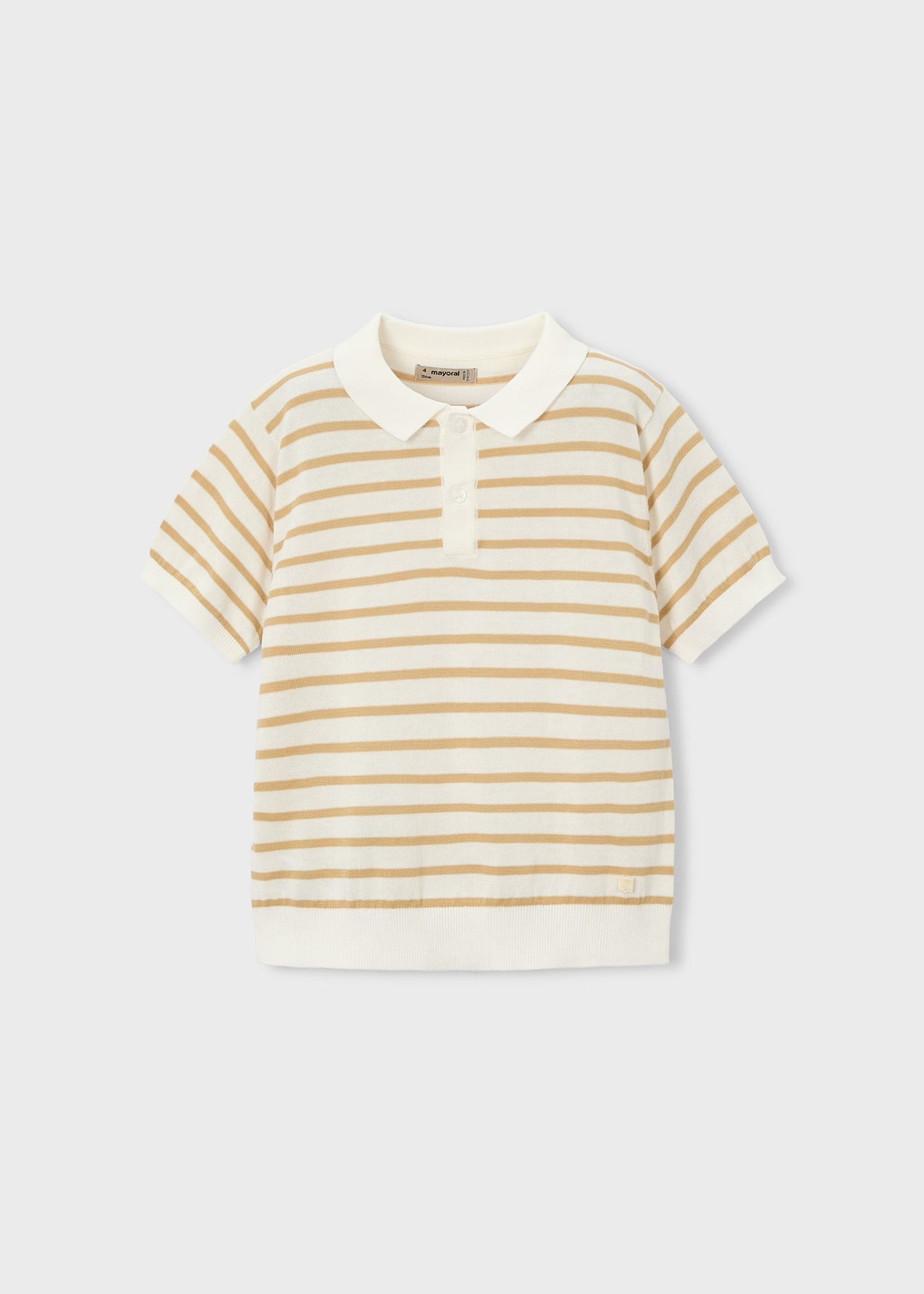 Mayoral Boys' Mercerized T-shirt Beige