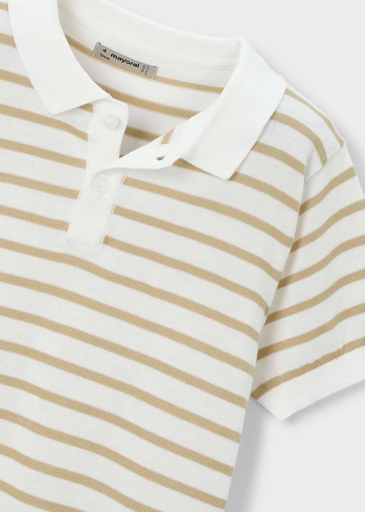 Mayoral Boys' Mercerized T-shirt Beige