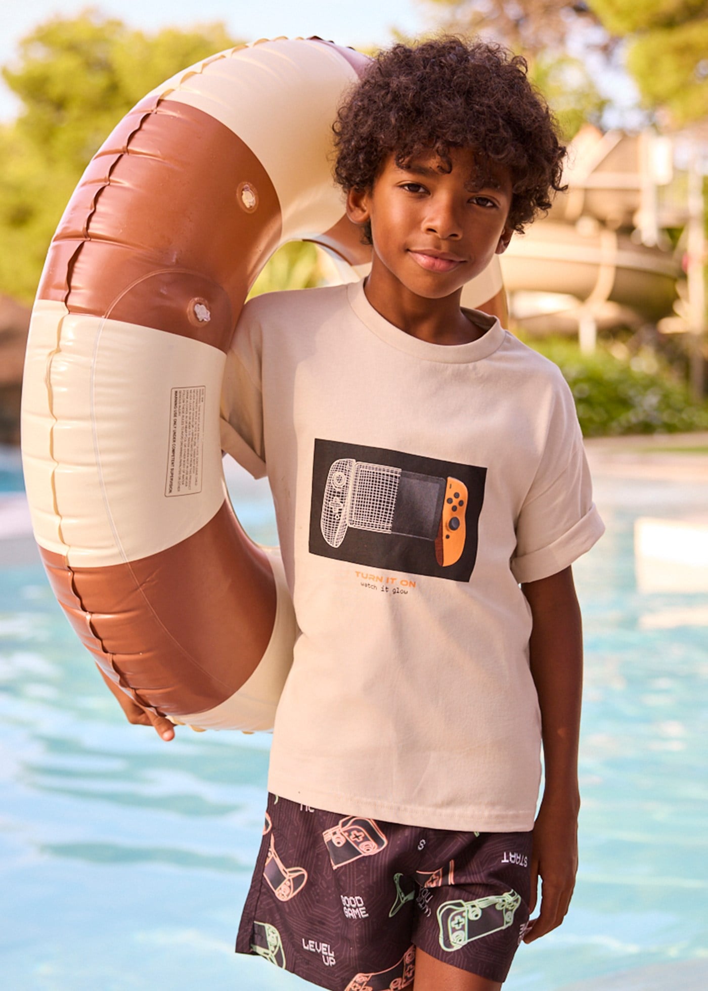 Mayoral Boys' T-shirt Beige