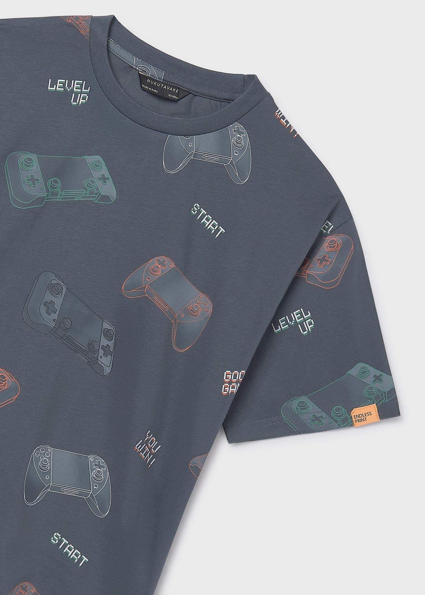 Mayoral Boys' Printed T-shirt Grey