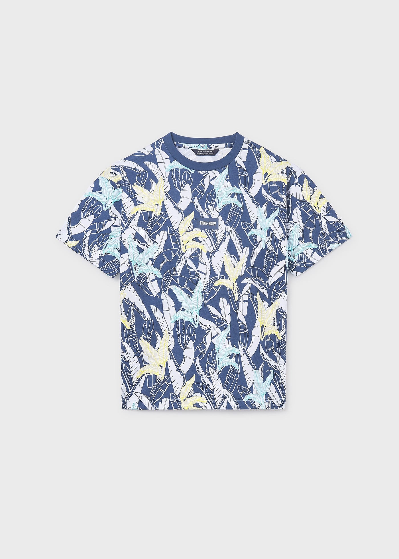 Mayoral Boys' Printed T-shirt Navy Blue
