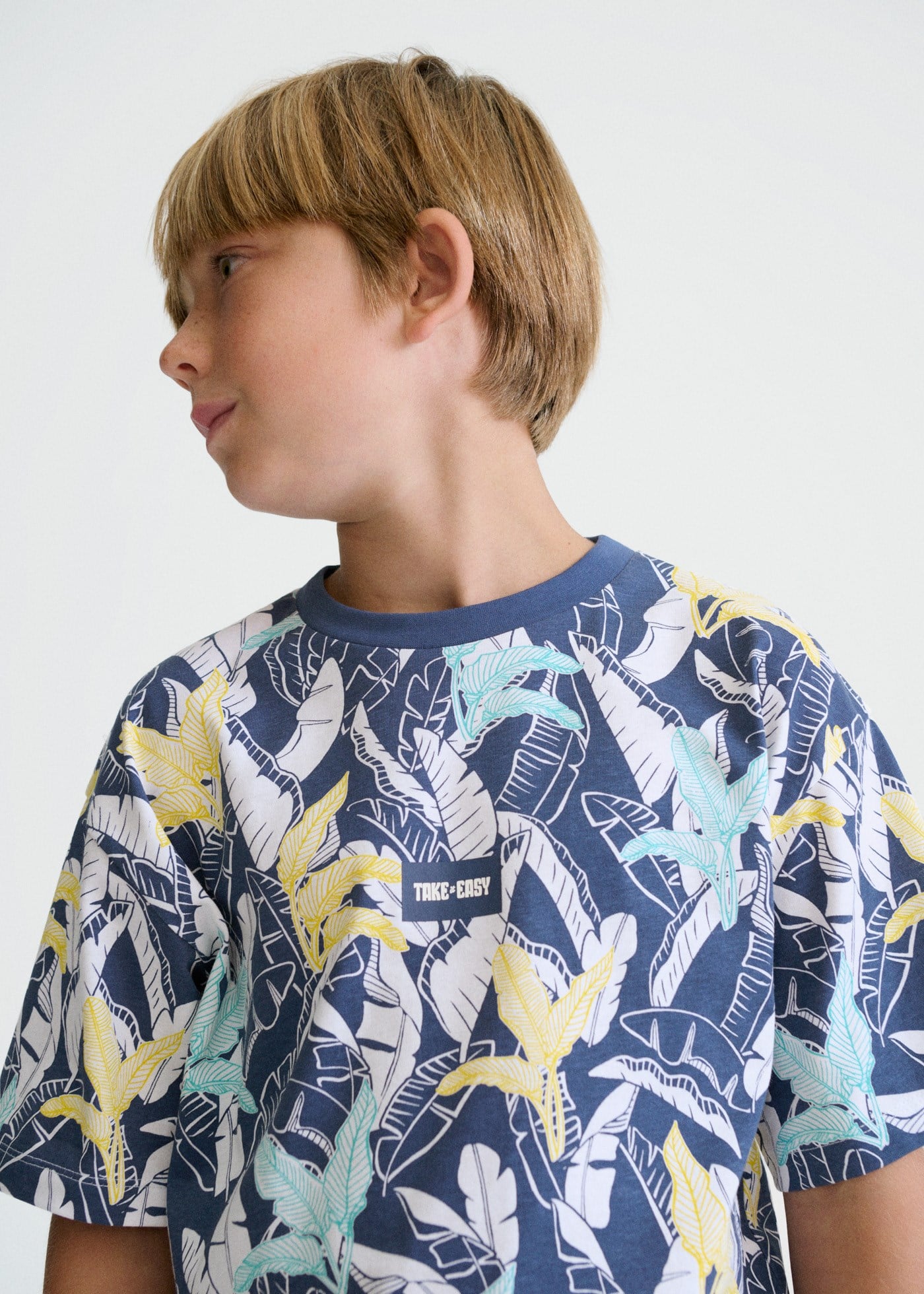 Mayoral Boys' Printed T-shirt Navy Blue