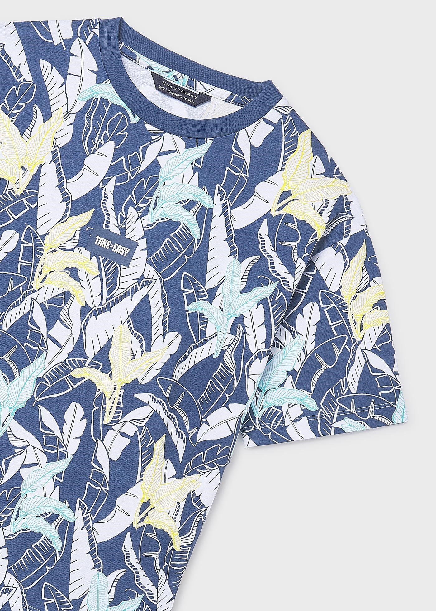 Mayoral Boys' Printed T-shirt Navy Blue