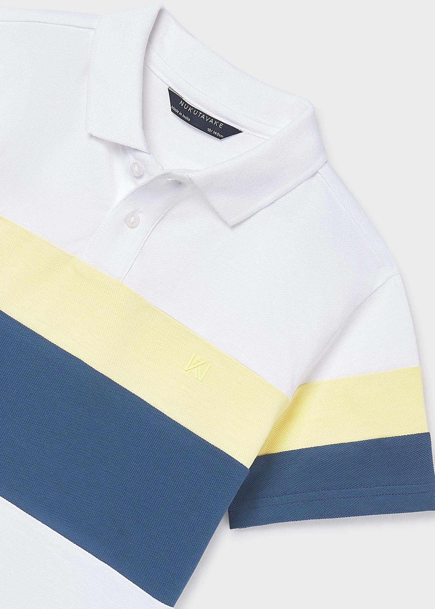 Mayoral Boys' Collared T-shirt White