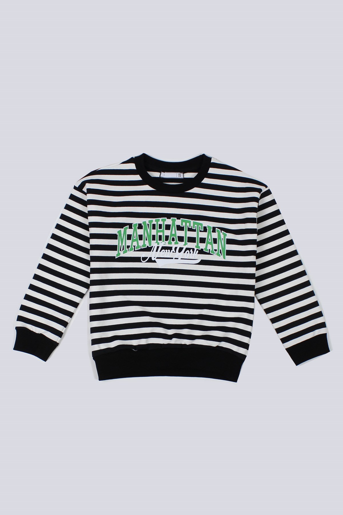 5-10 Yaş Erkek Çocuk Manhattan Çizgili Sweat