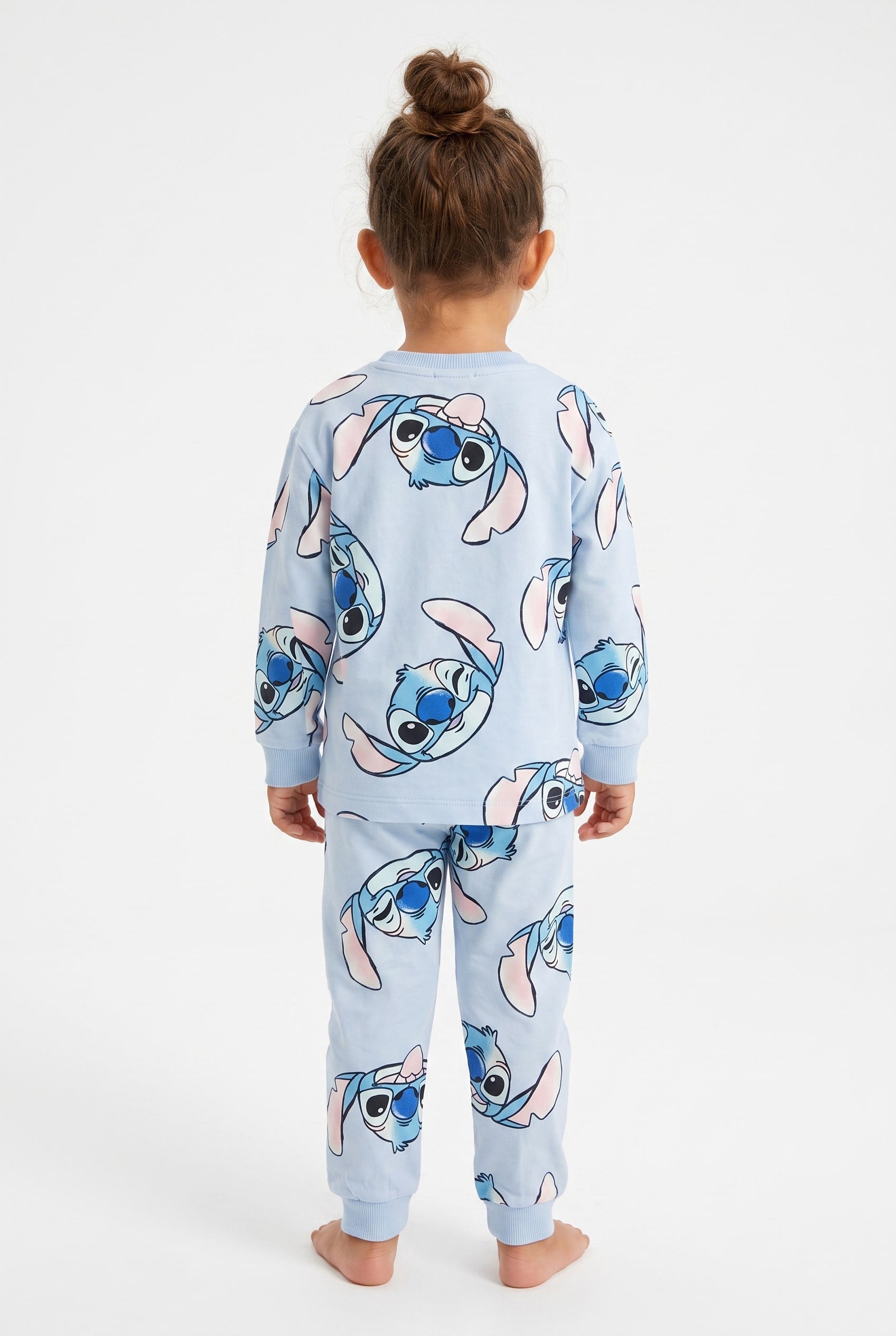 4-8 Yaş Kız Çocuk Pamuklu Uzun Kol Pijama Takım