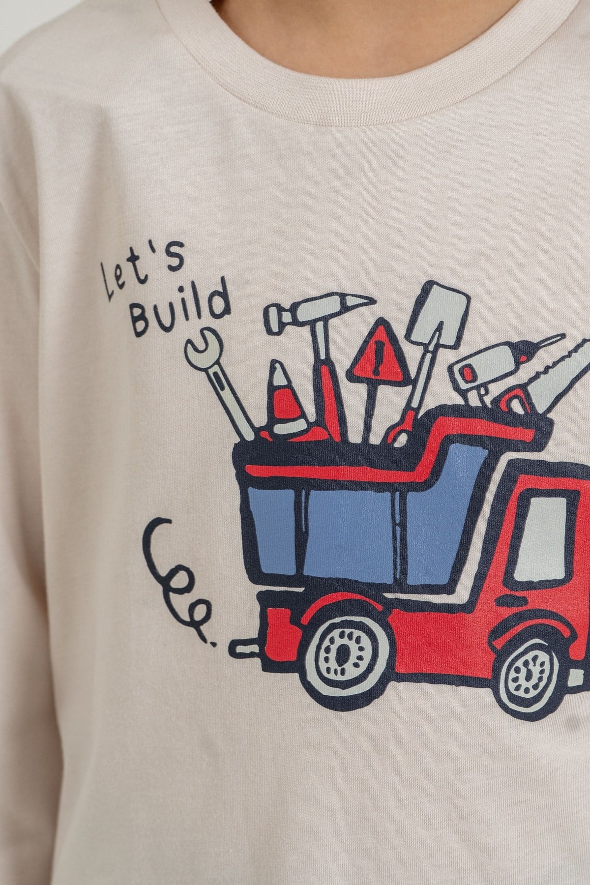 3-9 Yaş Erkek Çocuk Lets Build Truck Süprem Pijama Takım