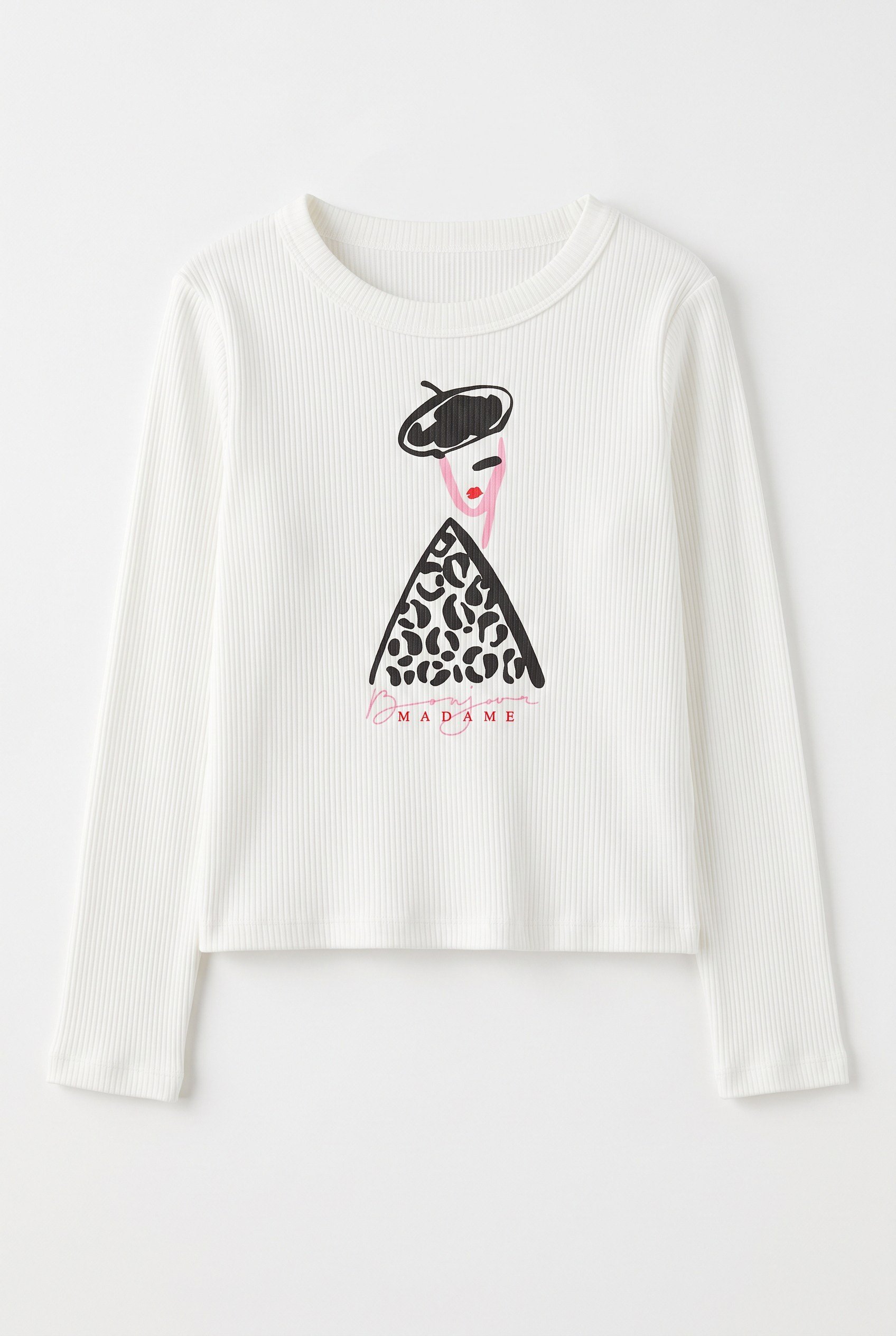 9-14 Yaş Kız Çocuk Baskılı Ribana Sweatshirt Krem