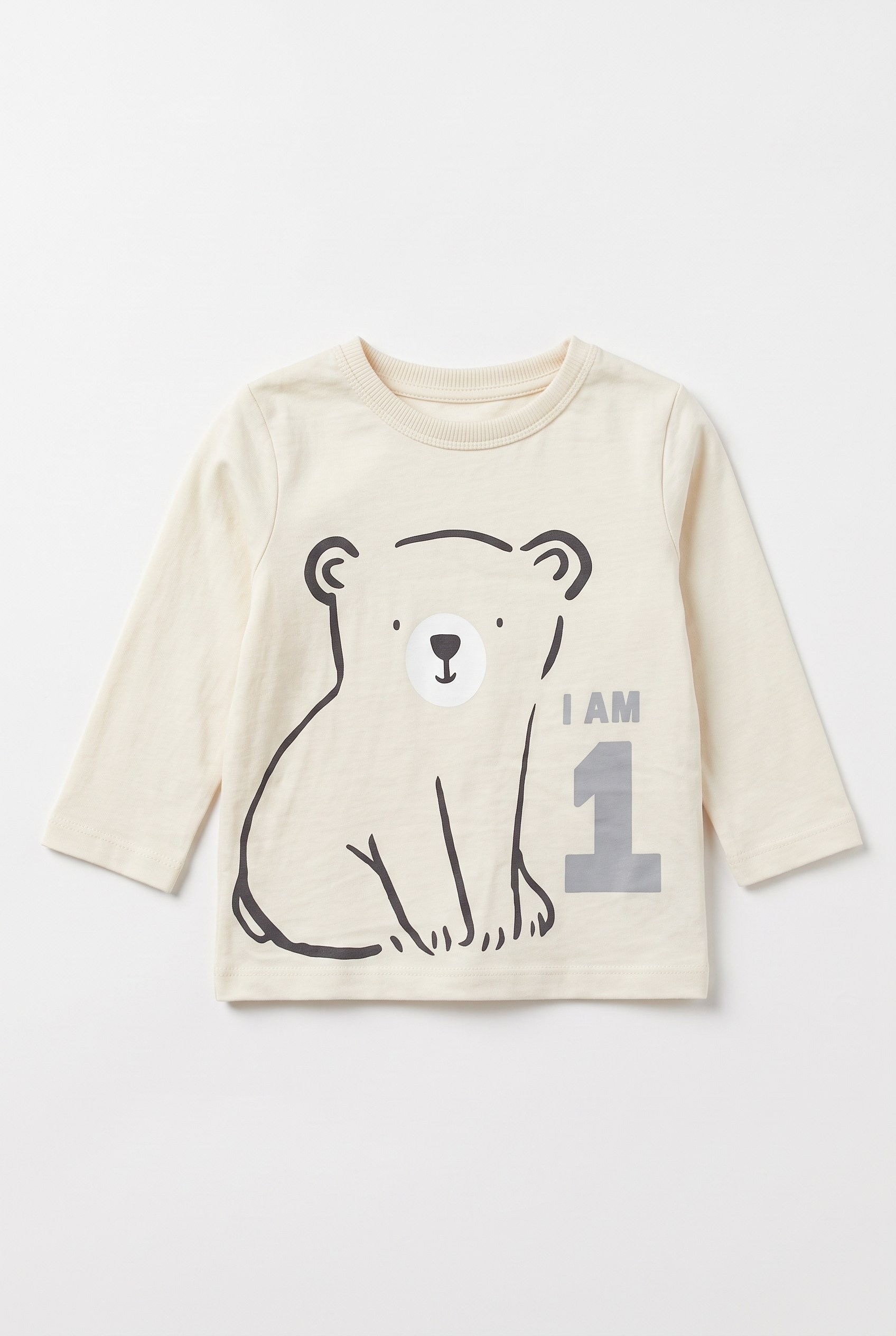 1-6 Yaş Erkek Bebek My Age Rakamlı Tshirt